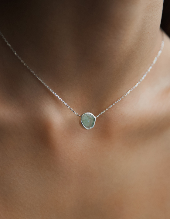 Подвеска с аквамарином