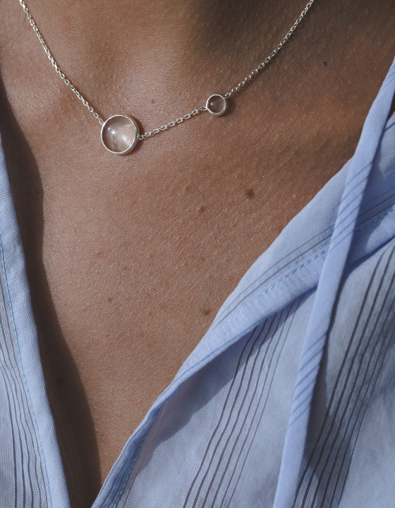 Подвеска с горным хрусталём