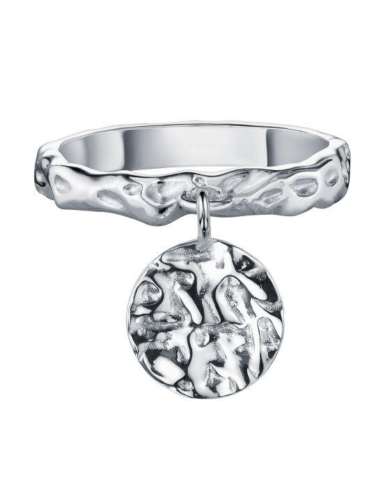 Кольцо с подвеской монета