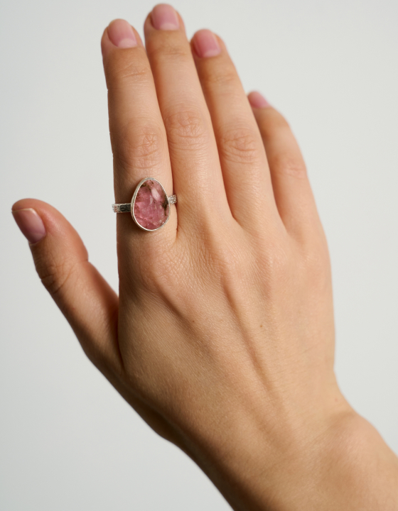 Кольцо с турмалином