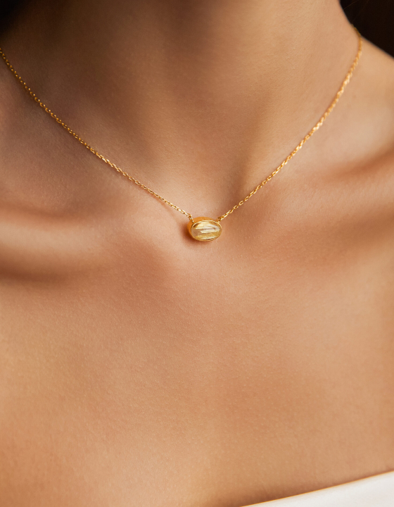 Подвеска с рутиловым кварцем