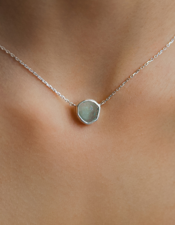 Подвеска с аквамарином