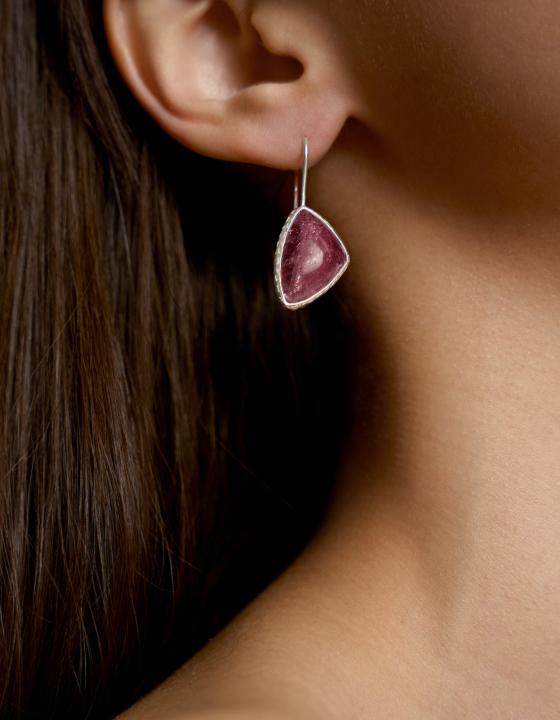 Серьги с турмалином