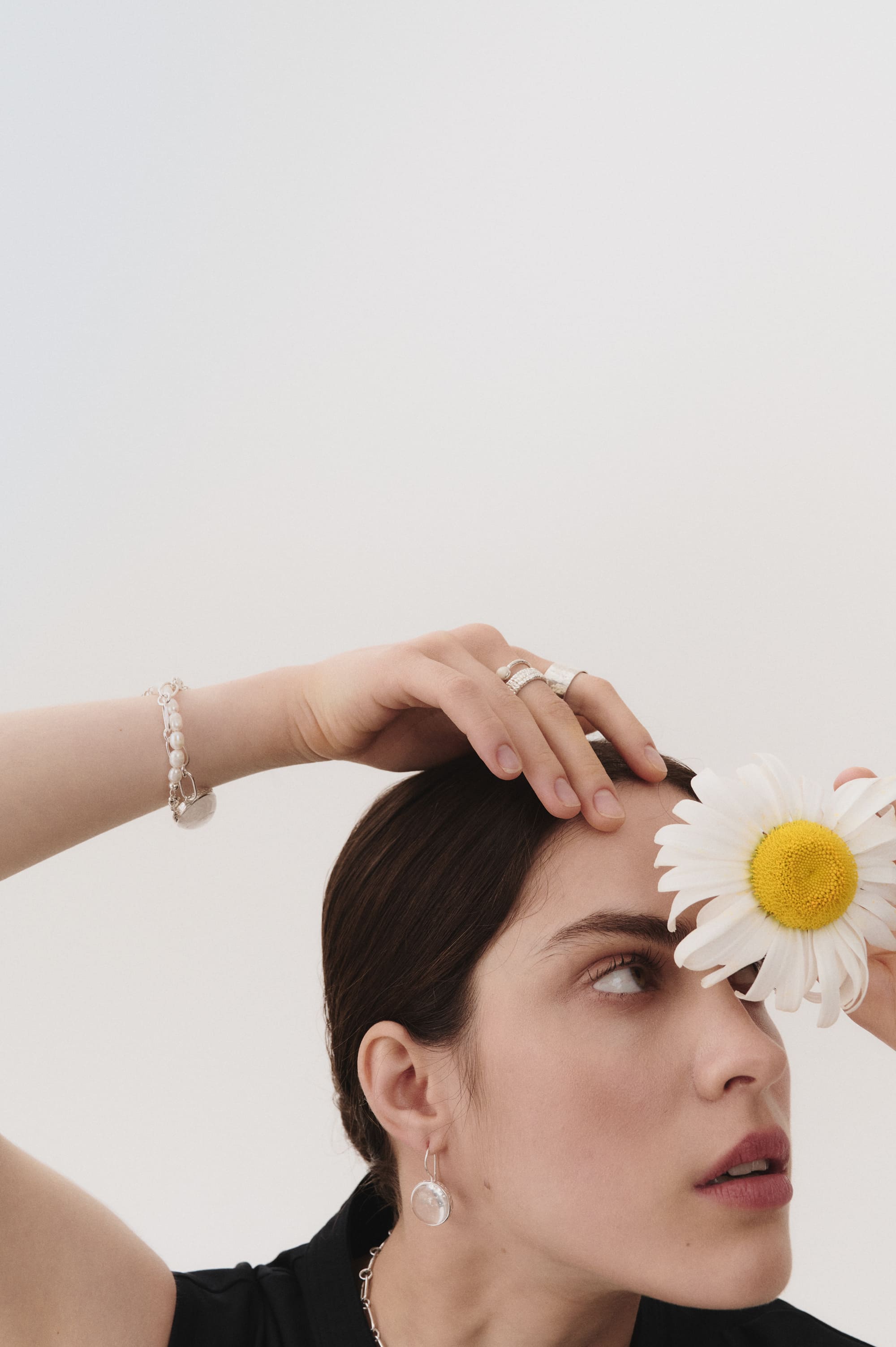 Серьги с горным хрусталем