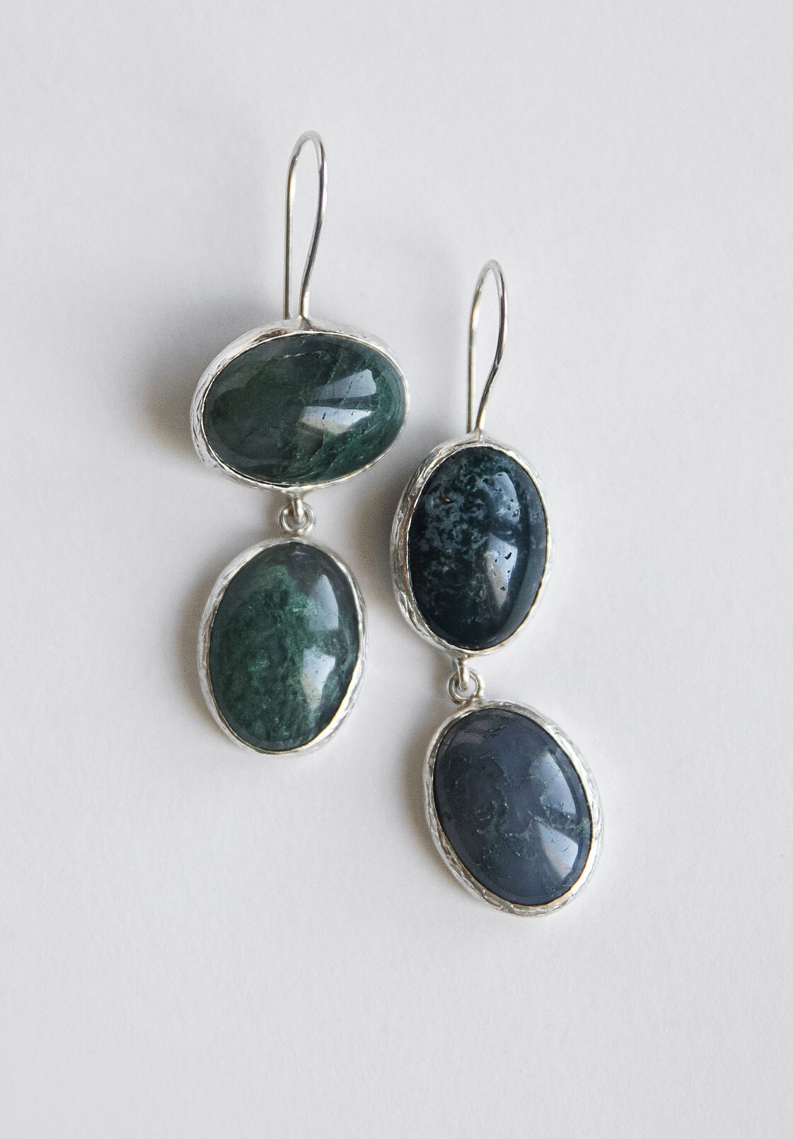 Серьги с агатами