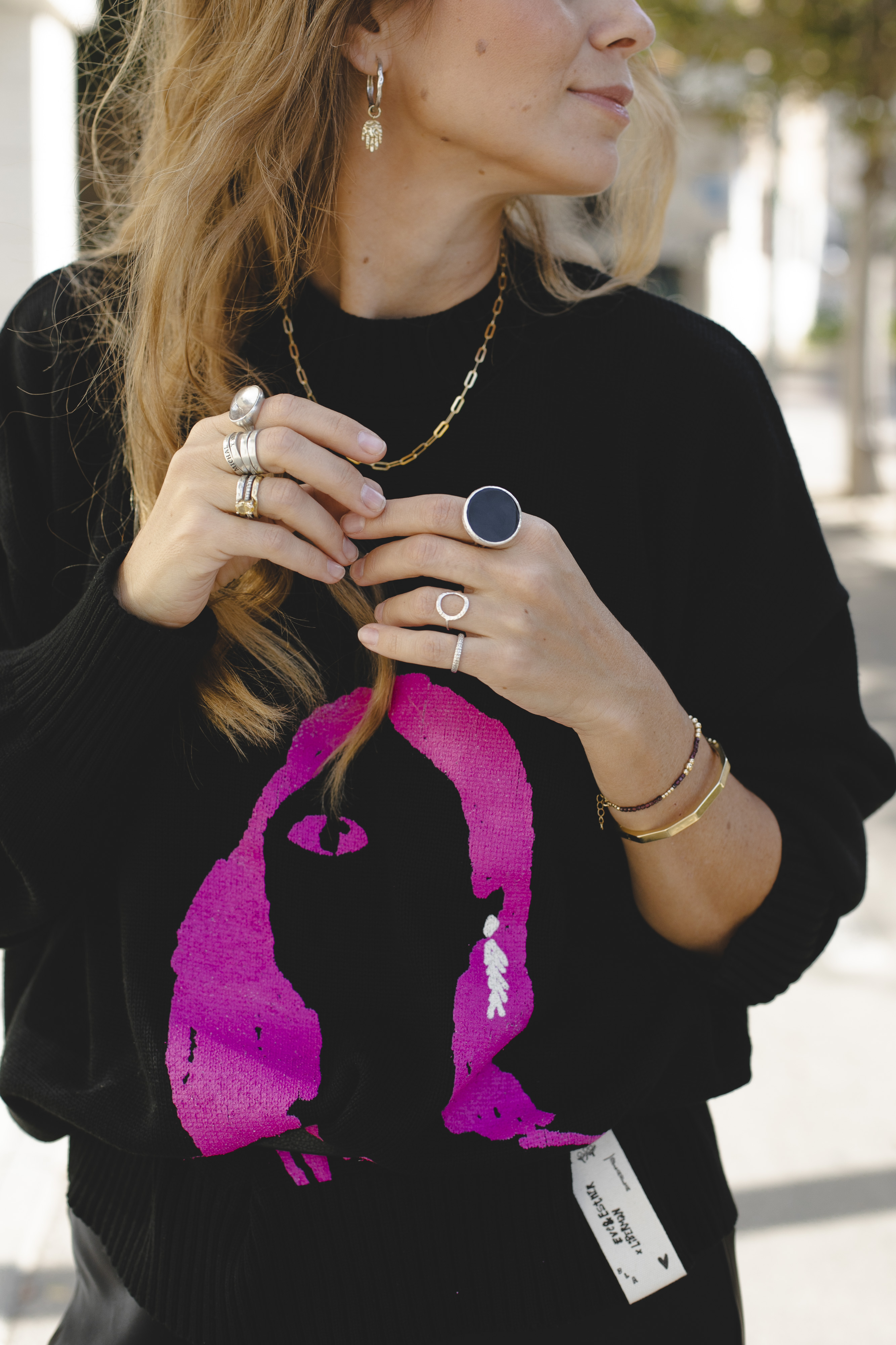 Джемпер EVE&ESTHER x LIBERMAN черный