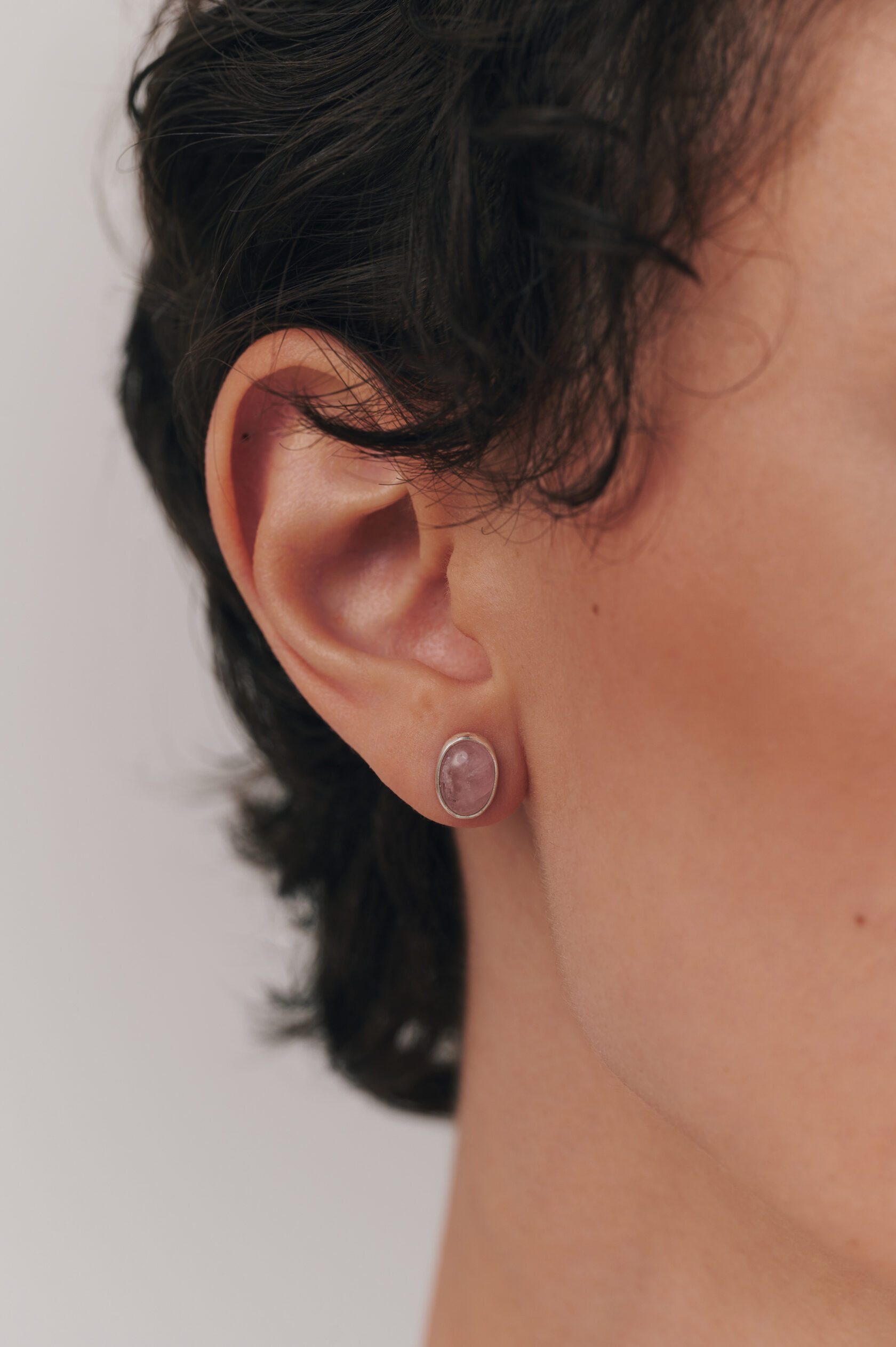 Пусеты с турмалином