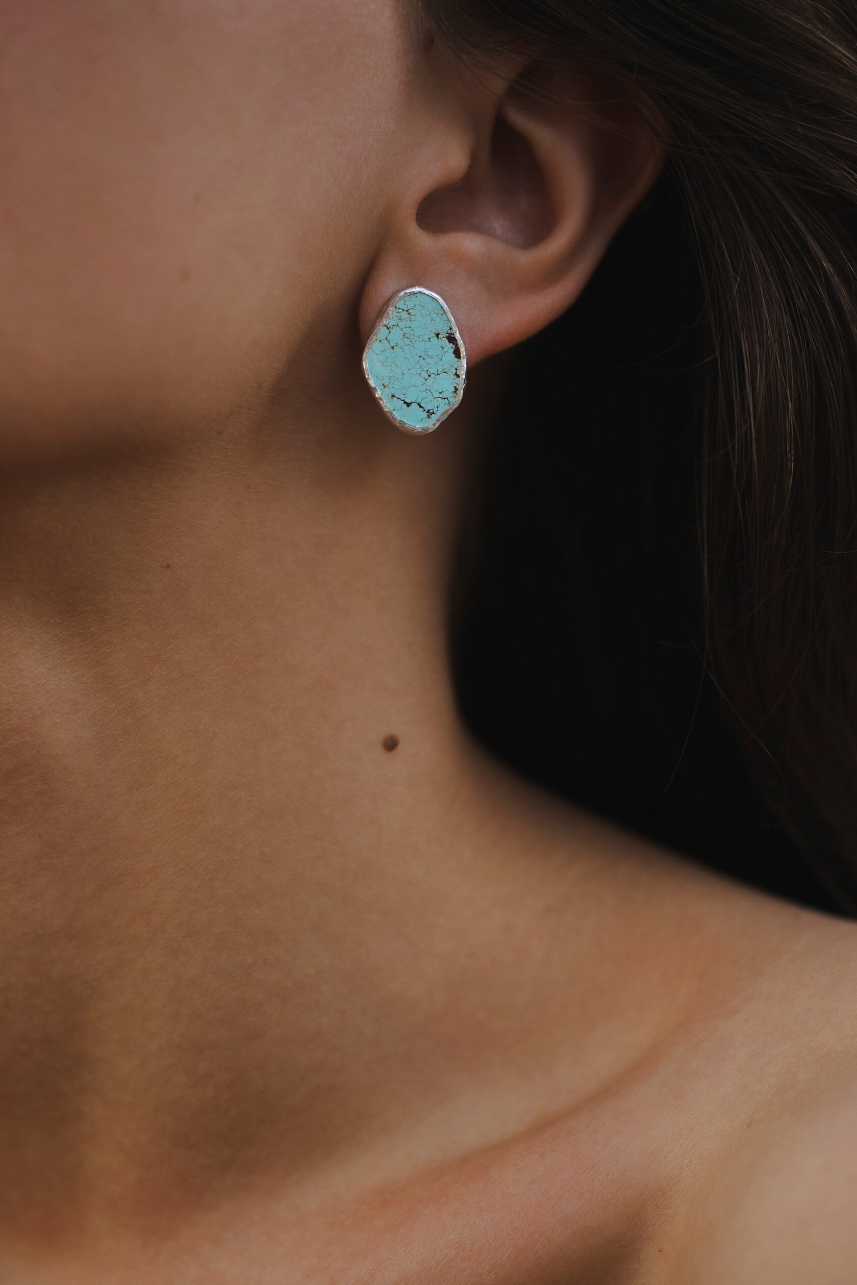 Серьги с бирюзой