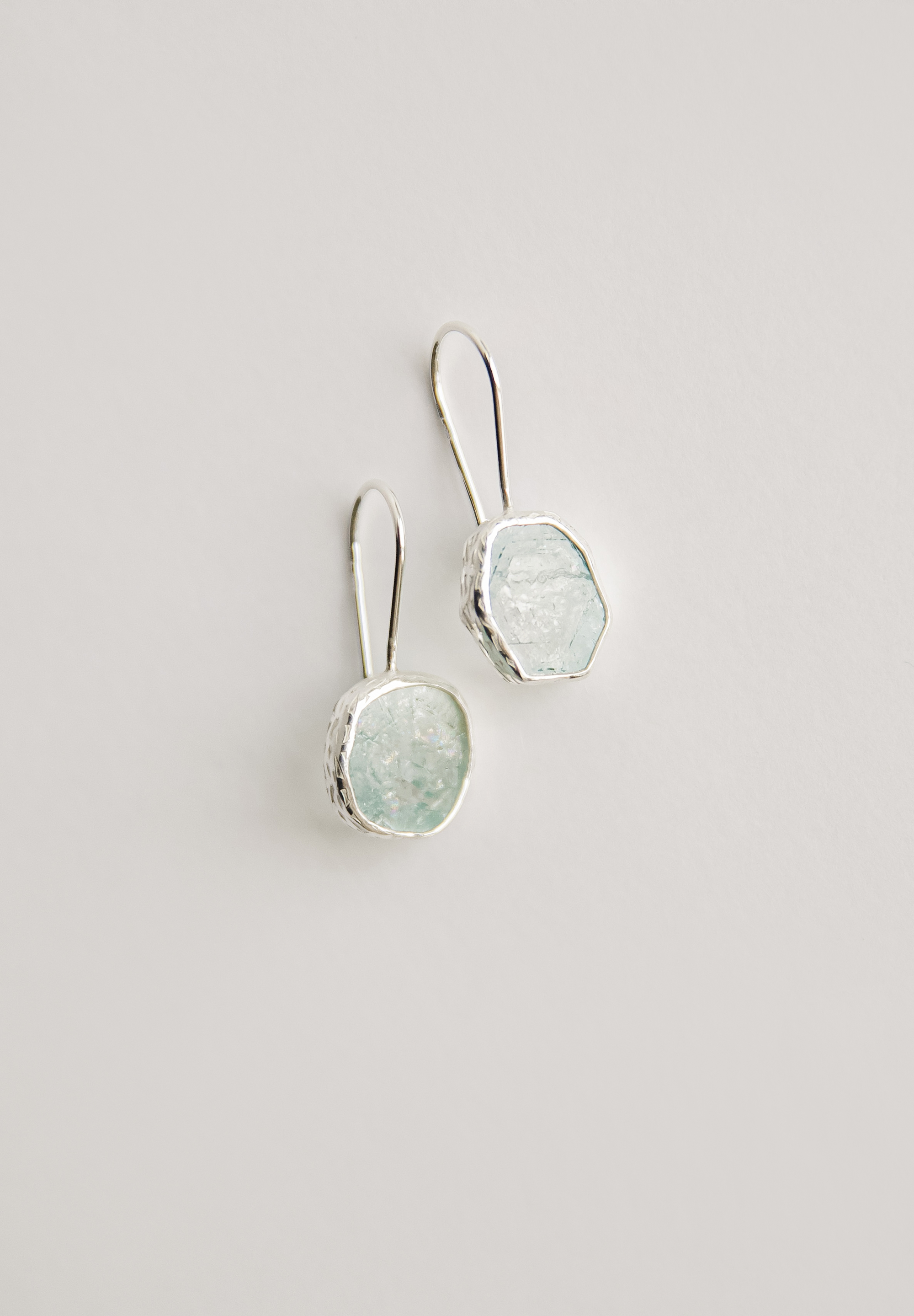 Серьги с аквамарином