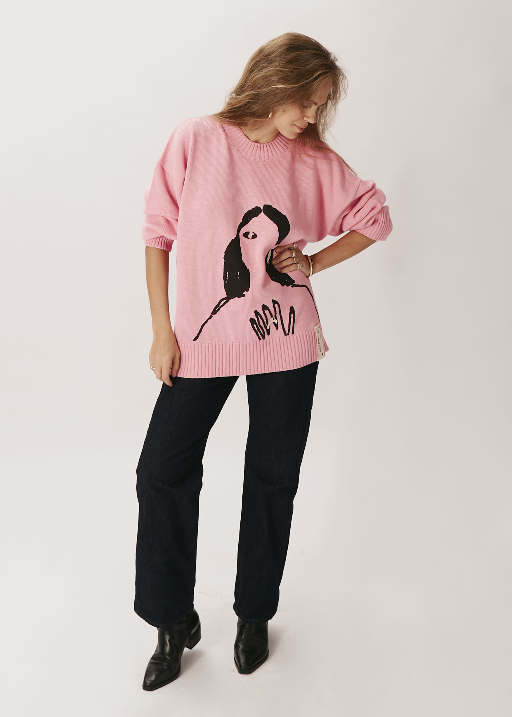 Джемпер EVE&ESTHER x LIBERMAN розовый