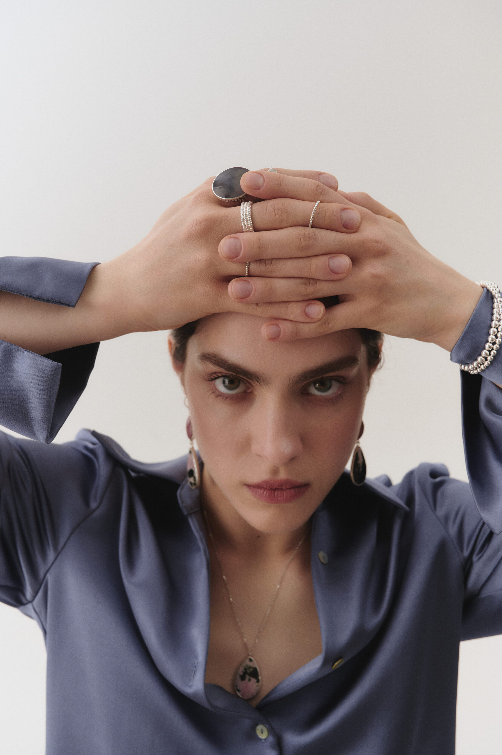 Кольцо с агатом