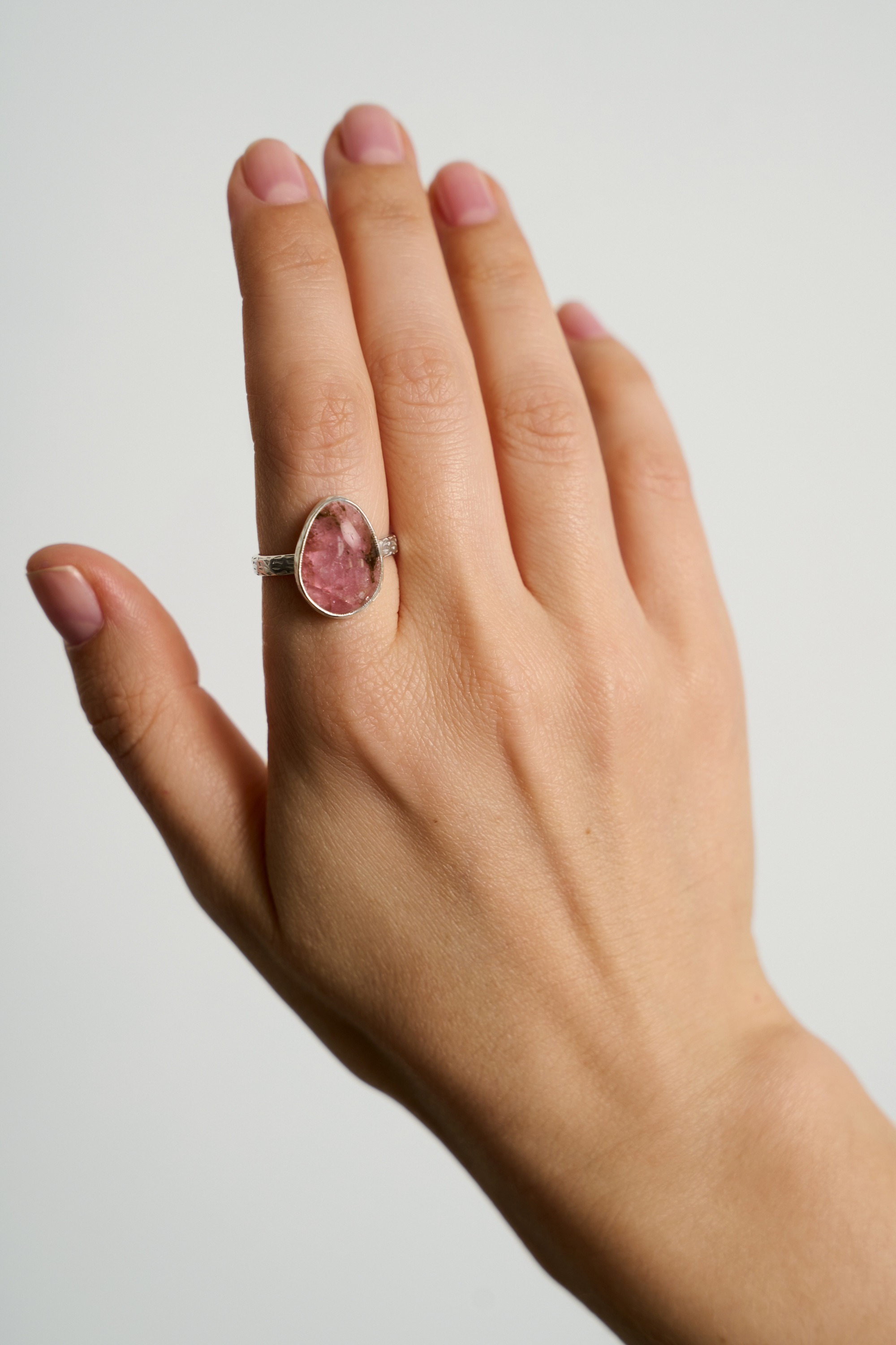 Кольцо с турмалином