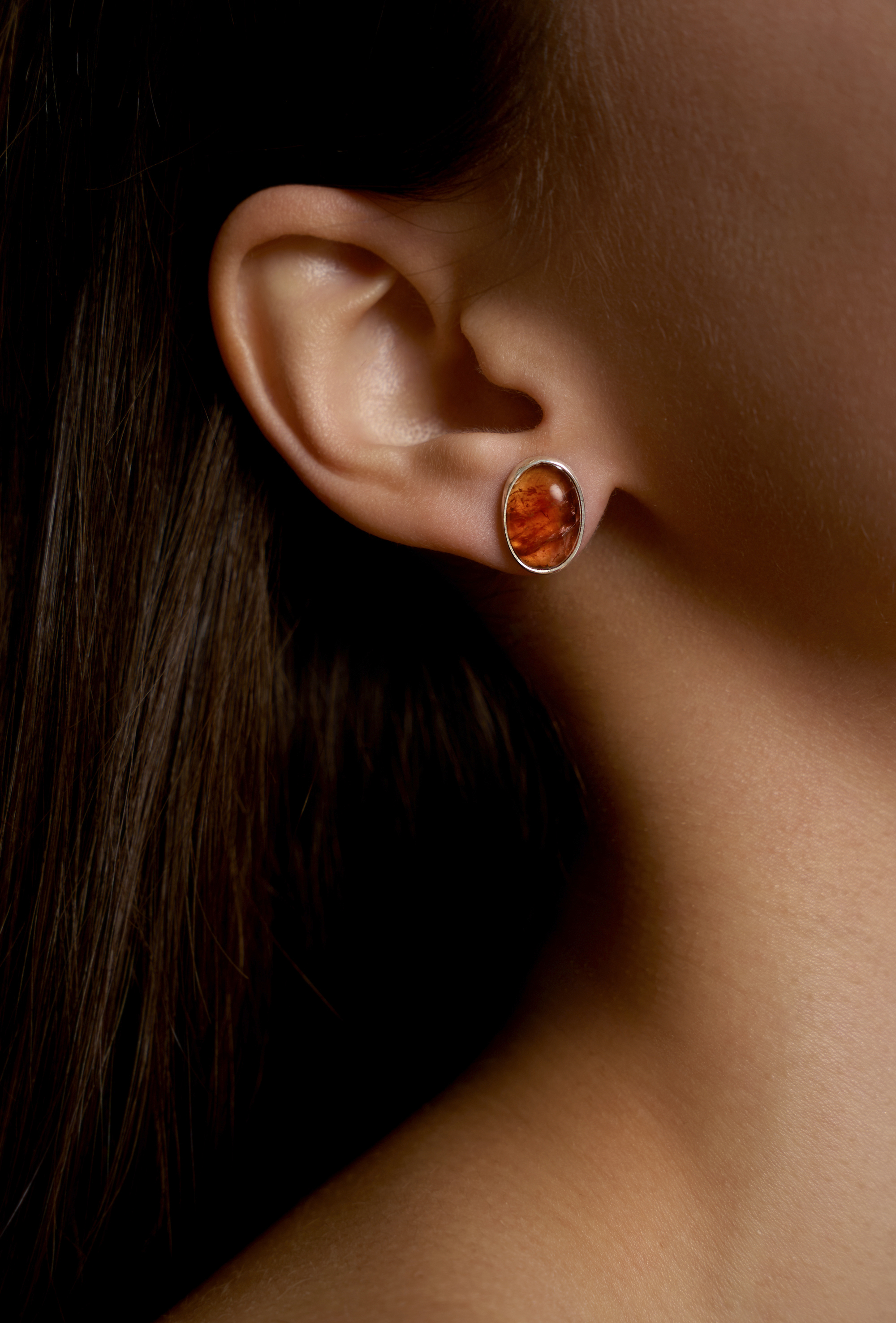 Пусеты с турмалином Пусеты с турмалином