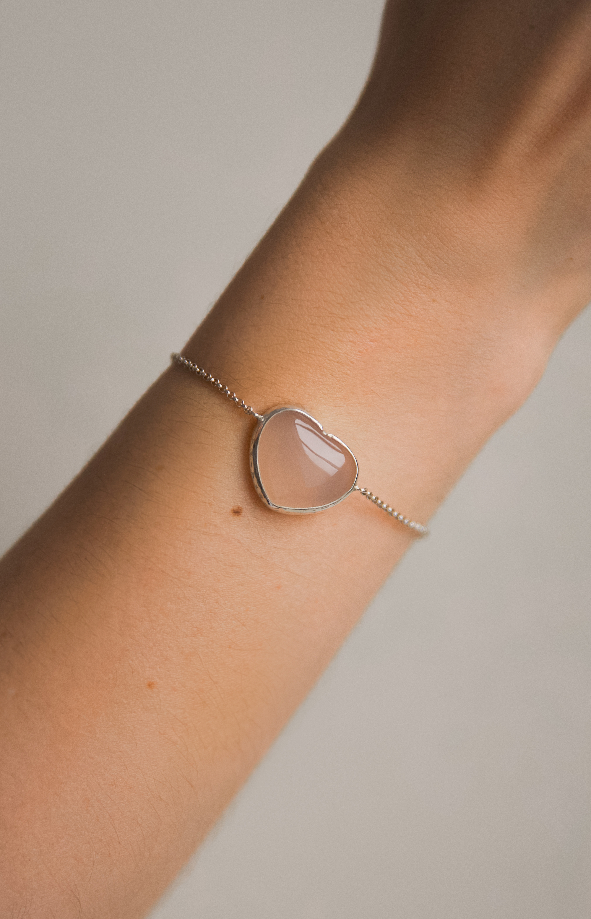 Браслет Сердце с агатом