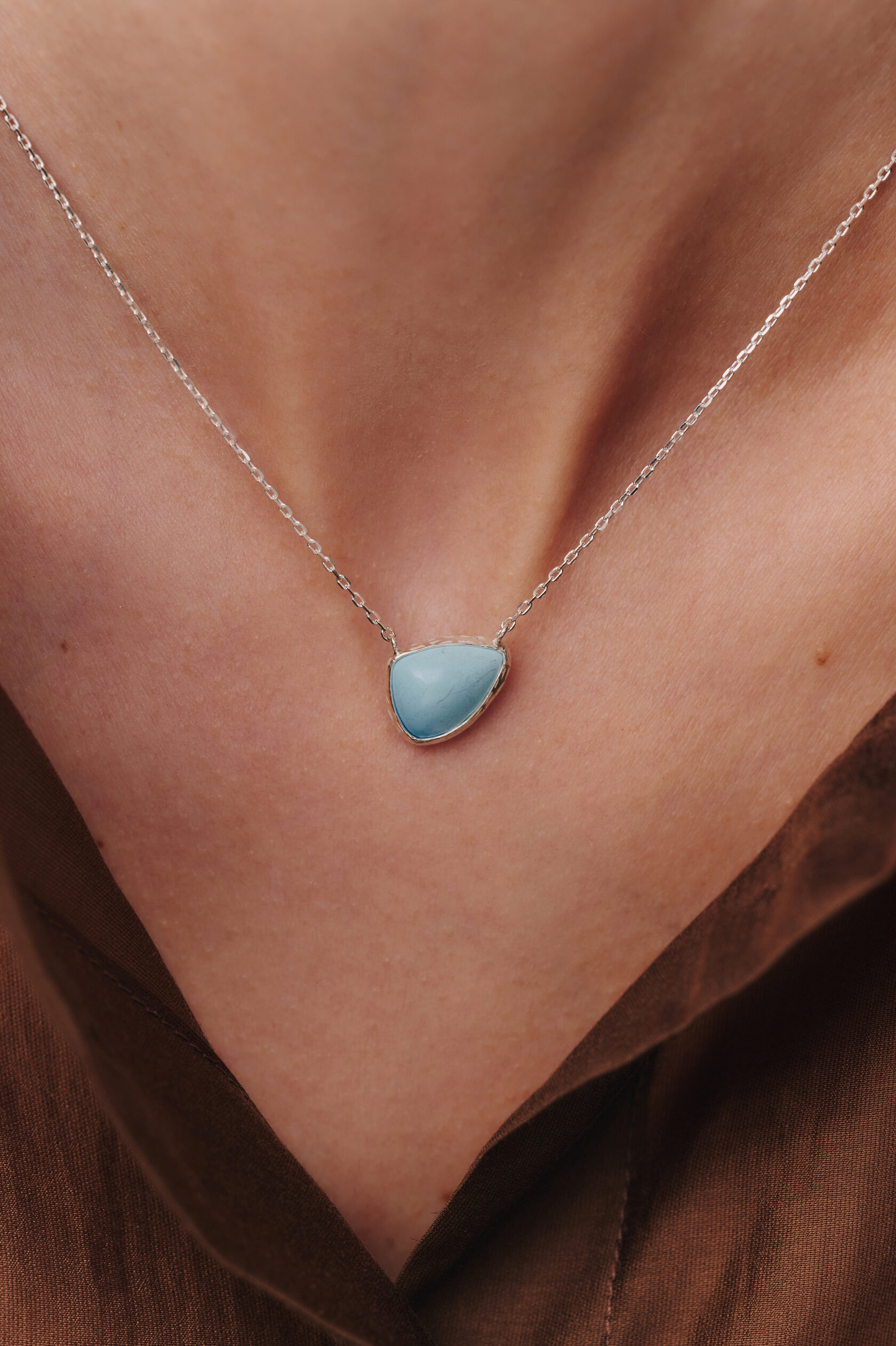 Подвеска с бирюзой