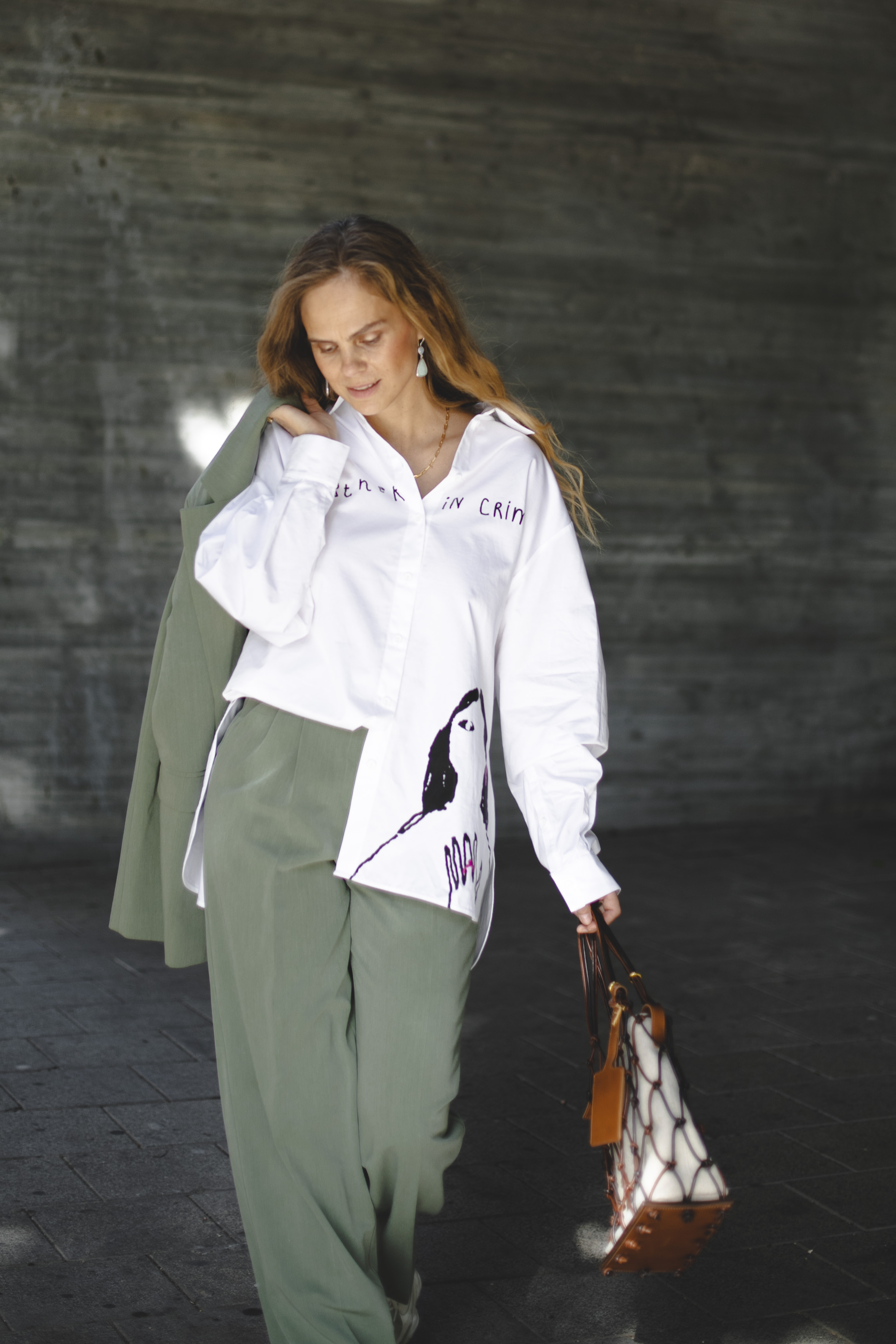 Рубашка EVE&ESTHER x LIBERMAN белая