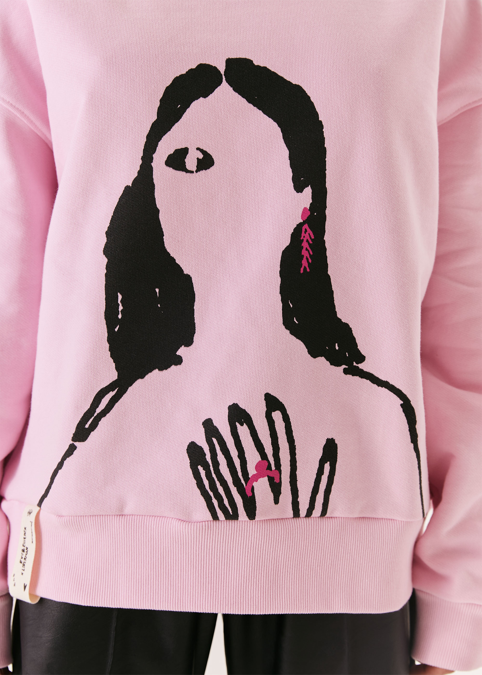 Свитшот EVE&ESTHER x LIBERMAN розовый