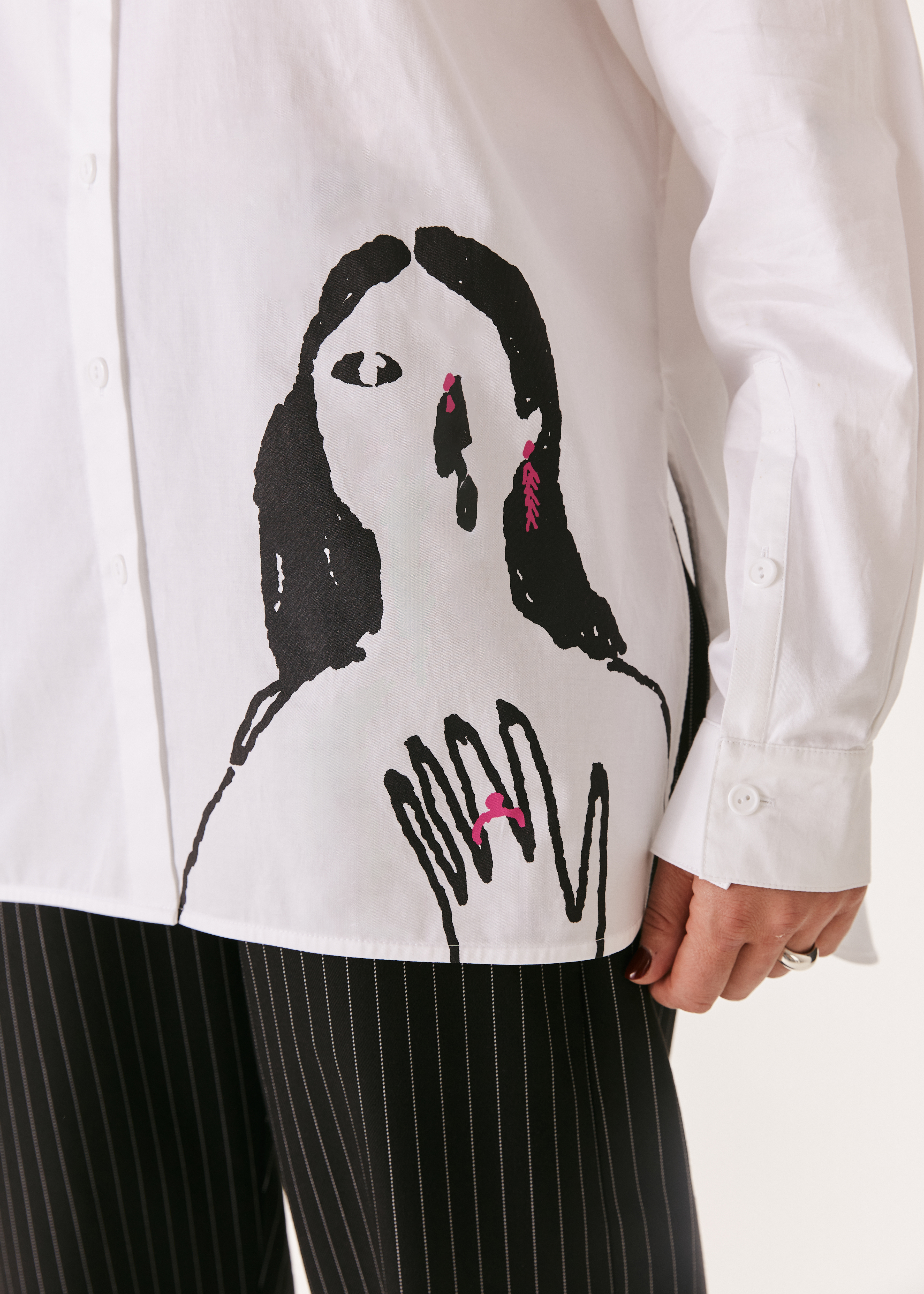 Рубашка EVE&ESTHER x LIBERMAN белая