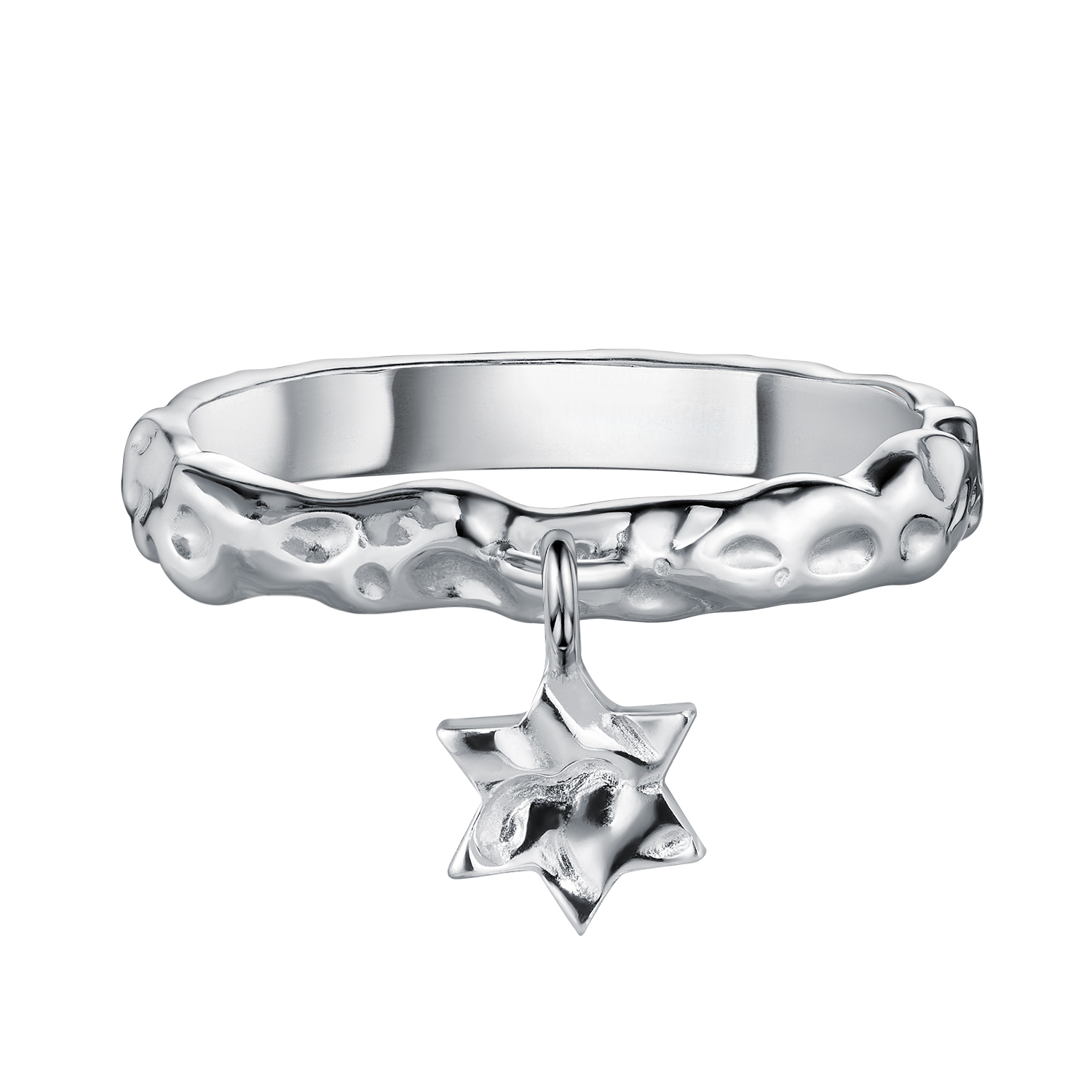 Кольцо с подвеской Звезда Давида