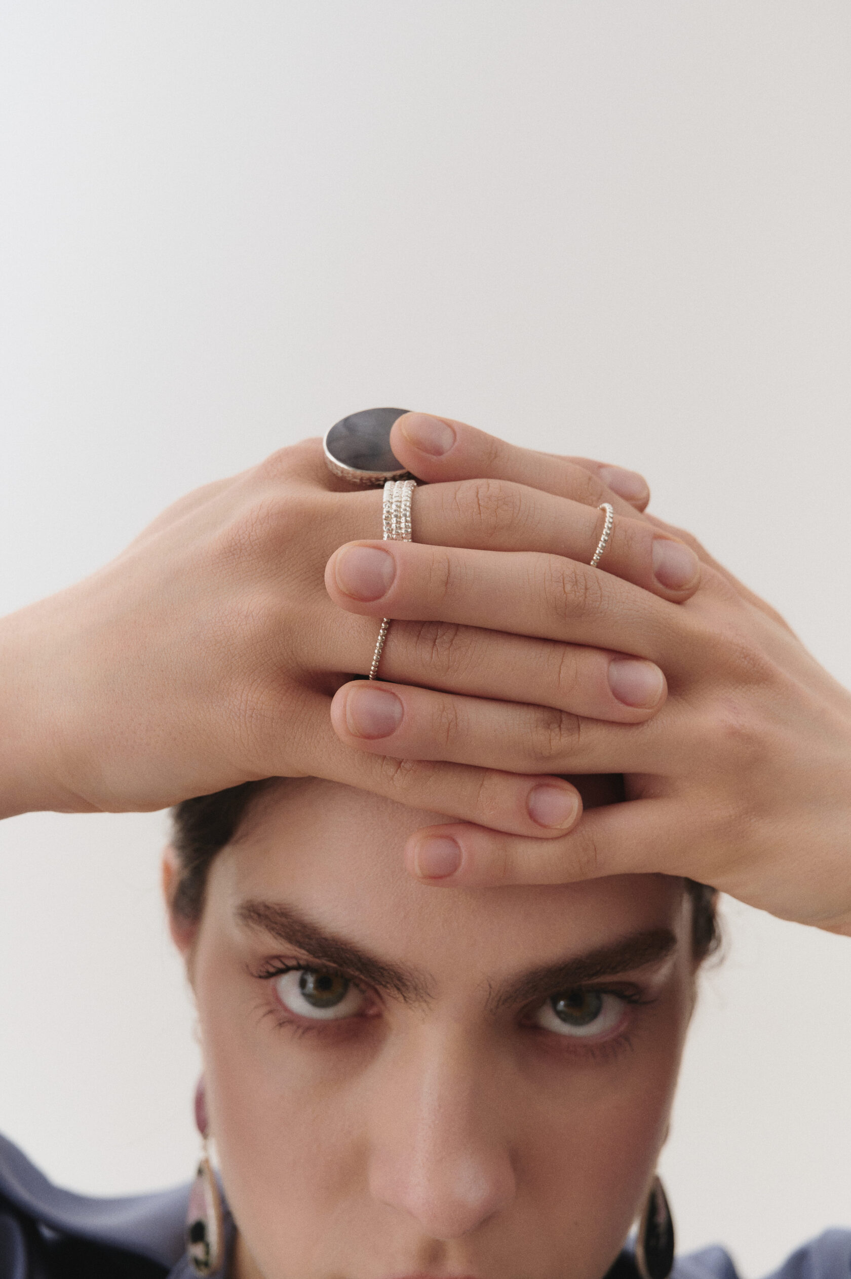 Кольцо с агатом