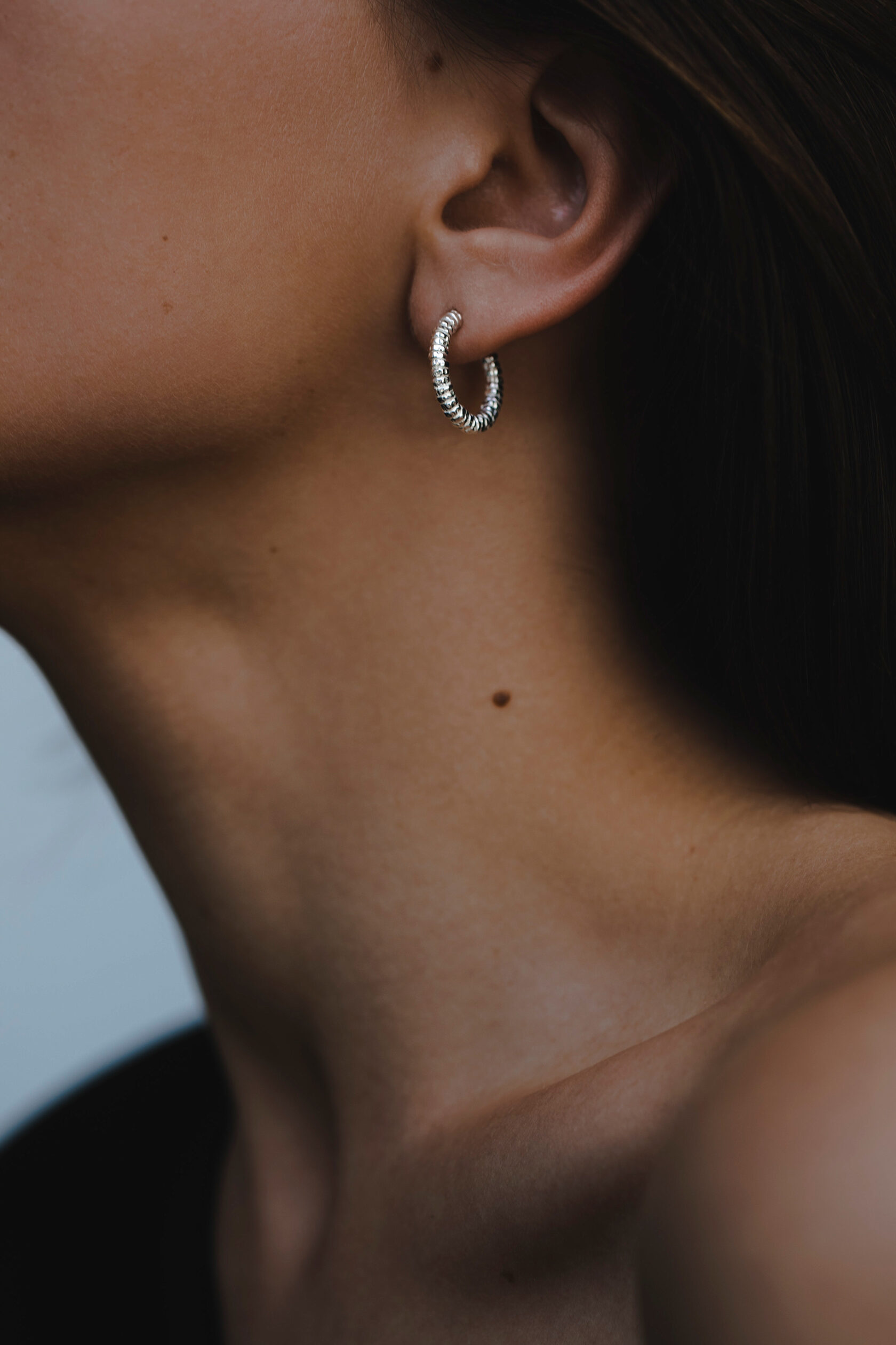 Серьги-конго маленькие