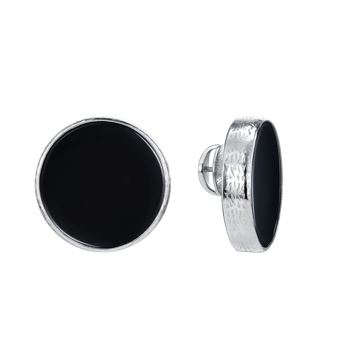 Пусеты с агатом