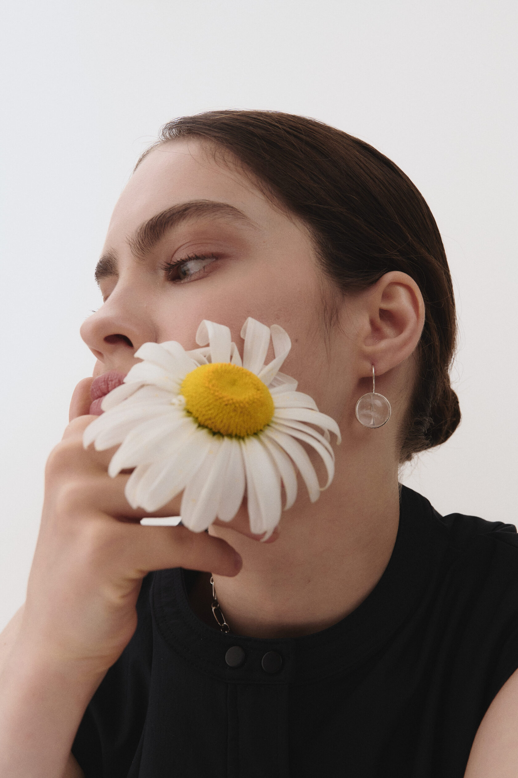 Серьги с горным хрусталем