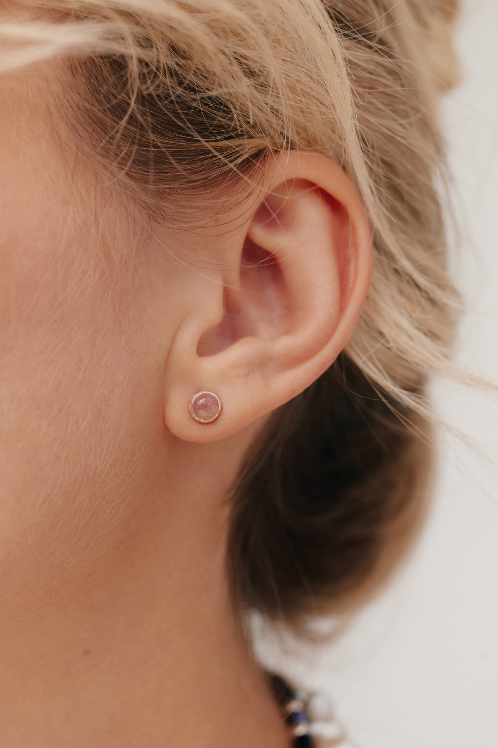 Пусеты с турмалином