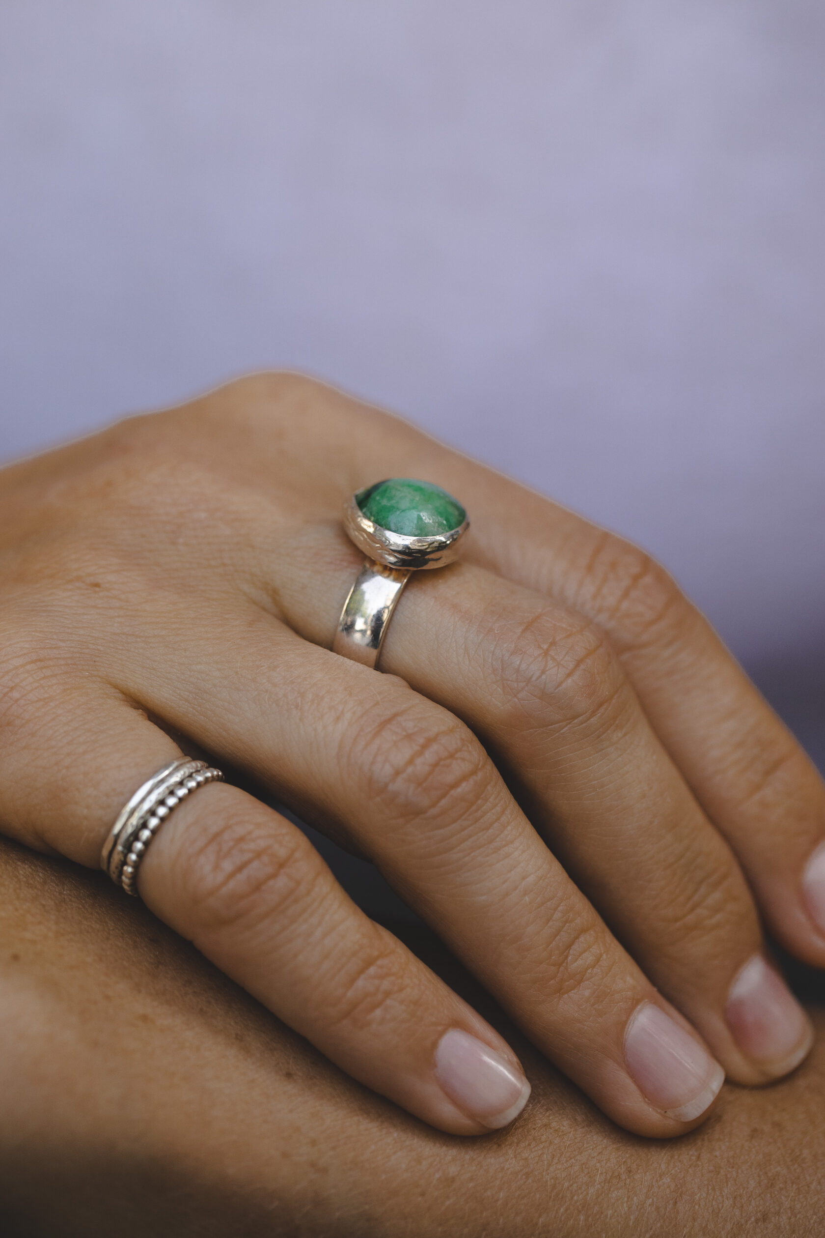 Кольцо с бериллом