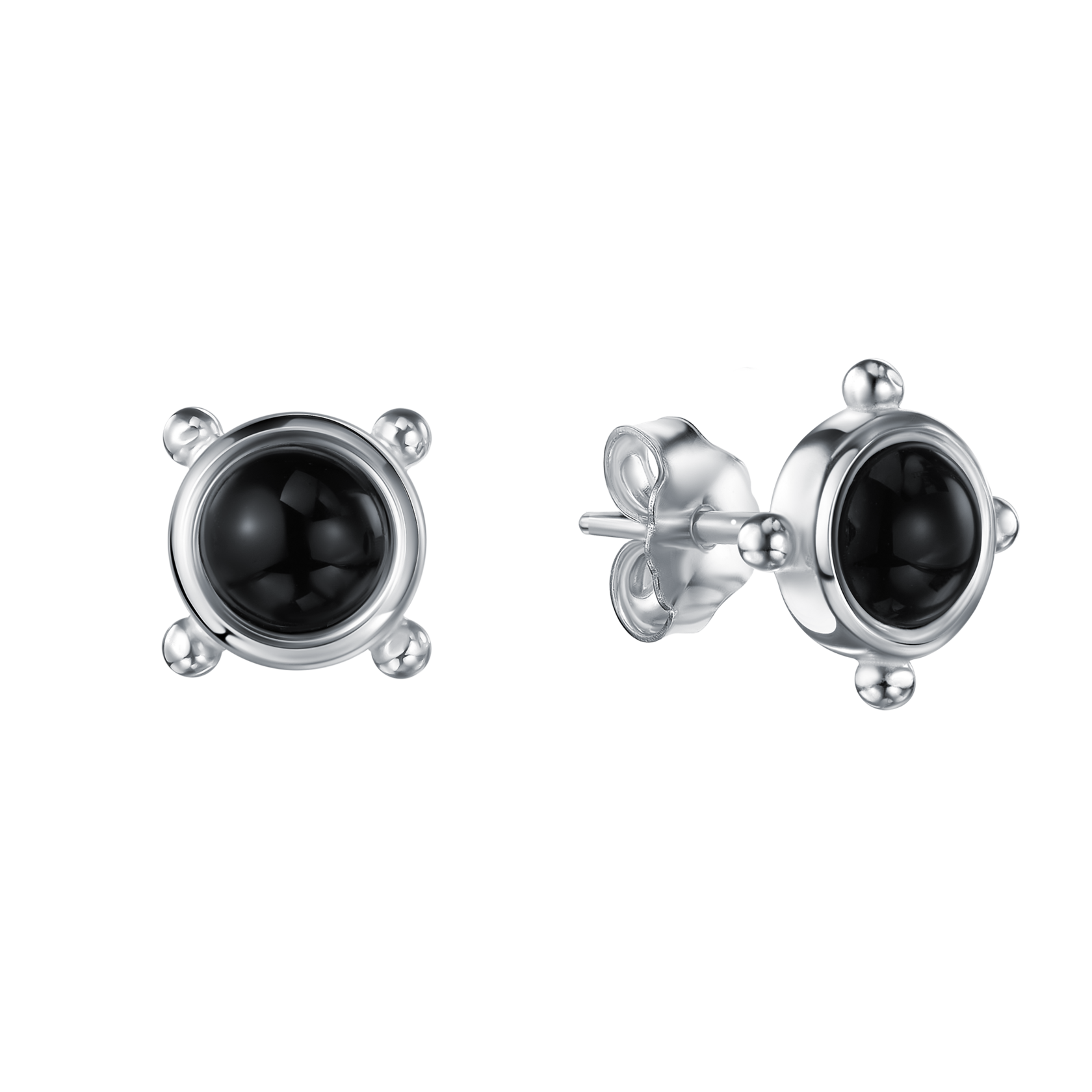 Пусеты с агатом Пусеты с агатом