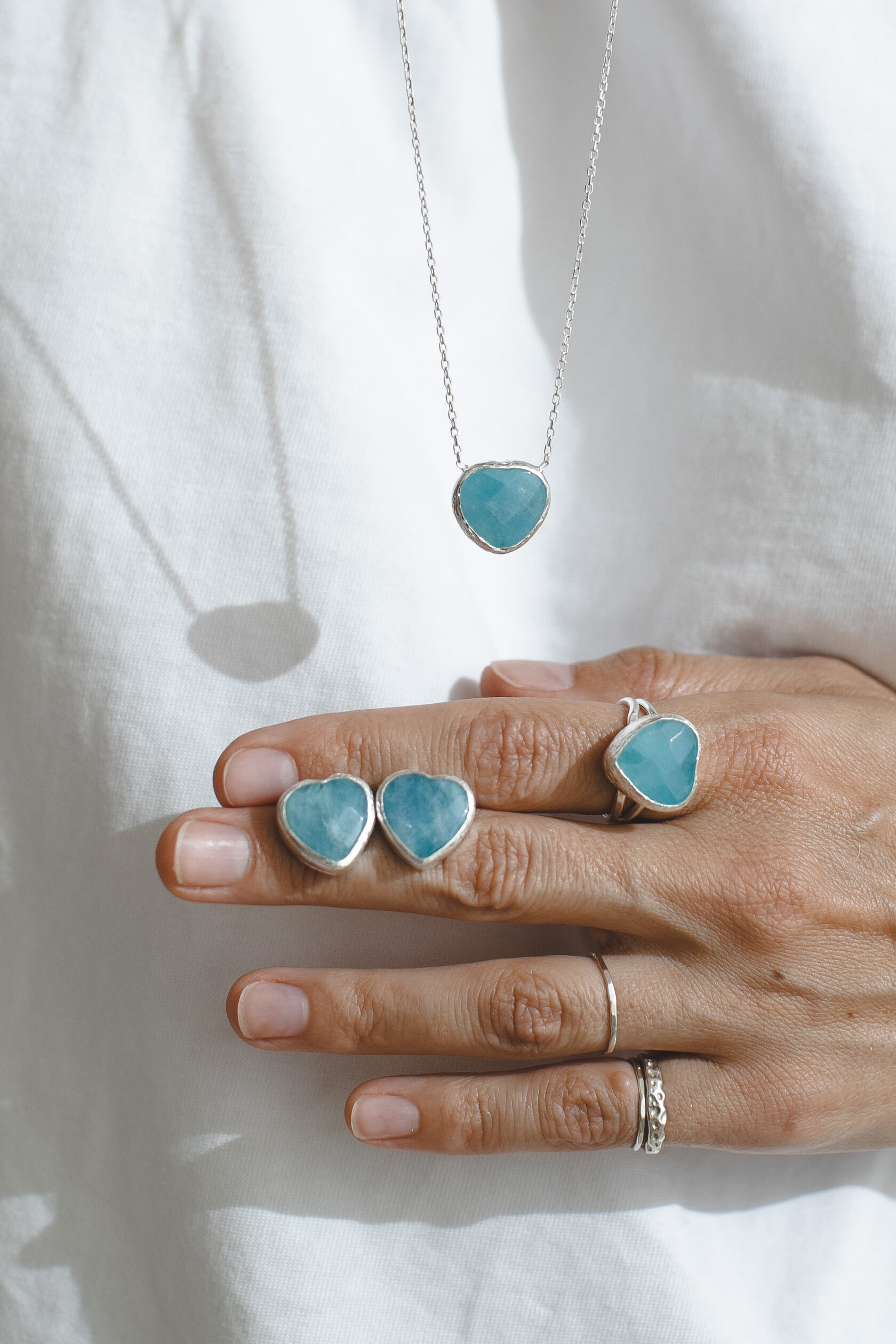 Пусеты Сердце Океана