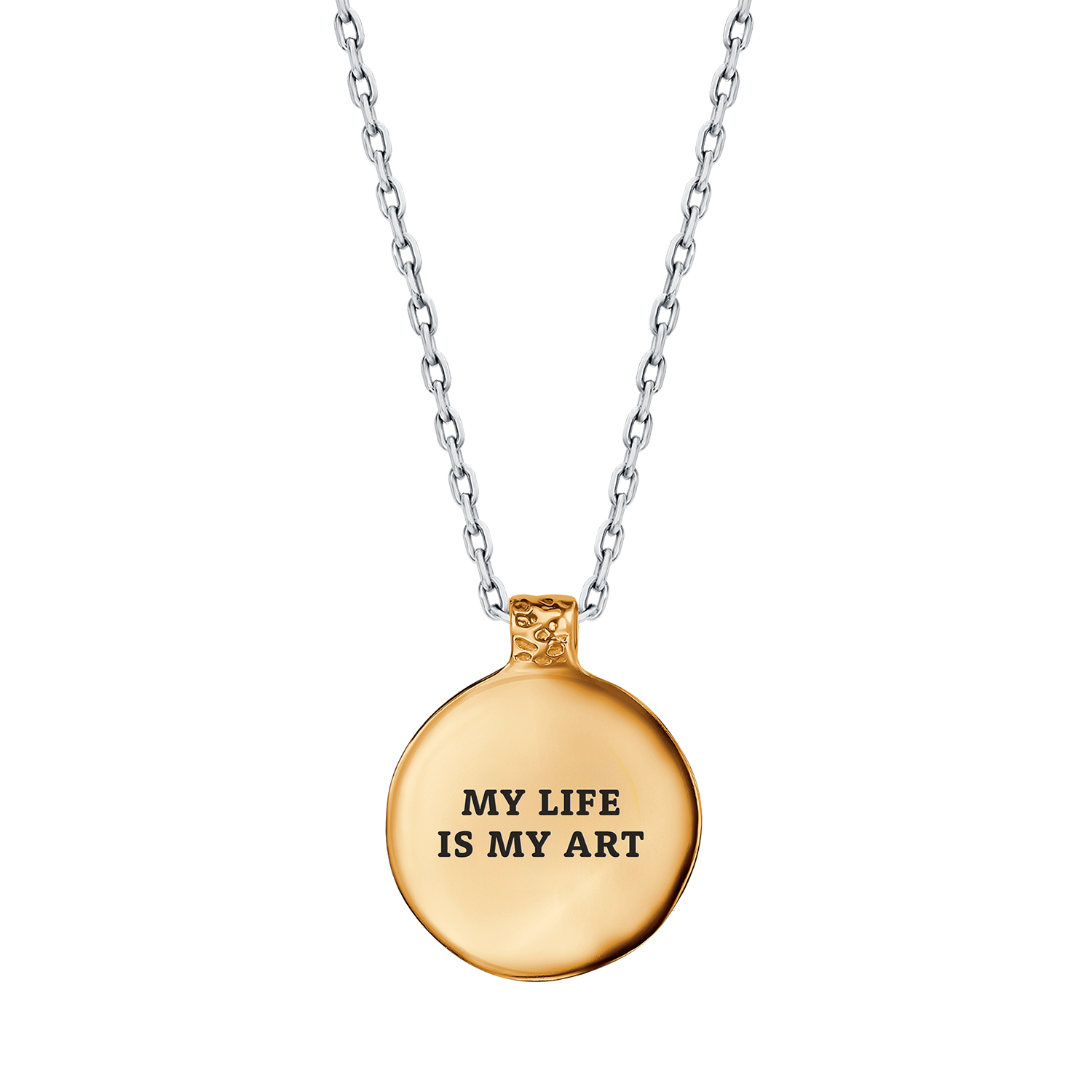 Медальон "My life is my art" ("Моя жизнь — мое искусство")