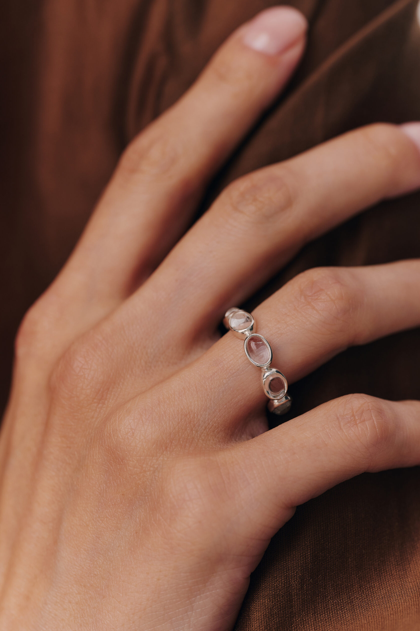 Кольцо Стелла с горным хрусталем