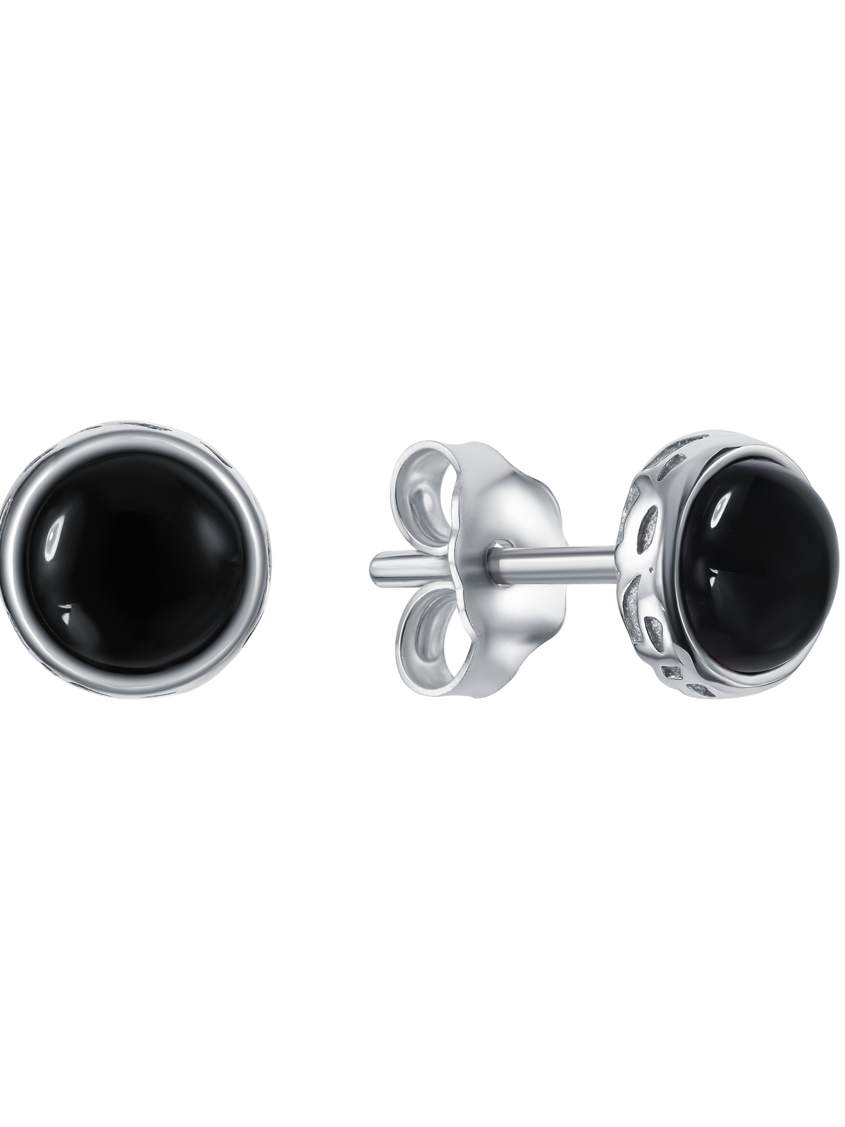 Пусеты с агатом