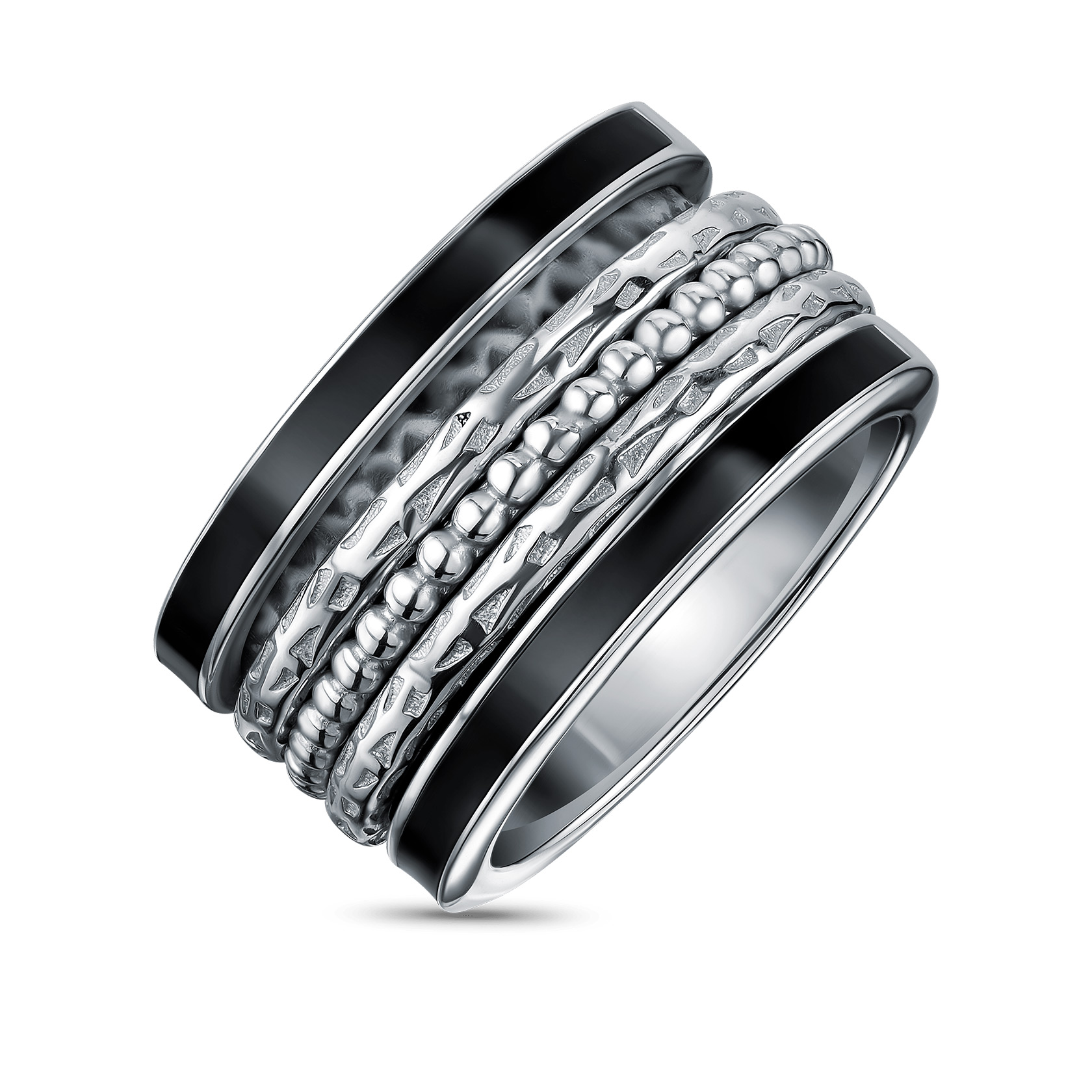 Кольцо-спинер с эмалью