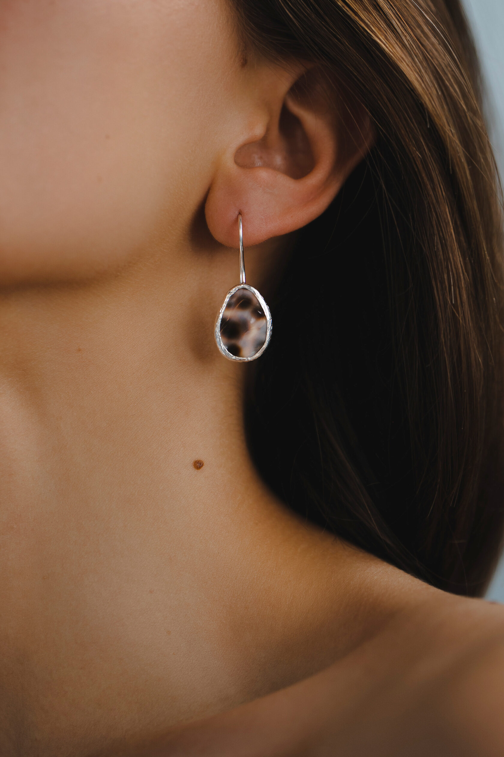 Серьги с перламутром