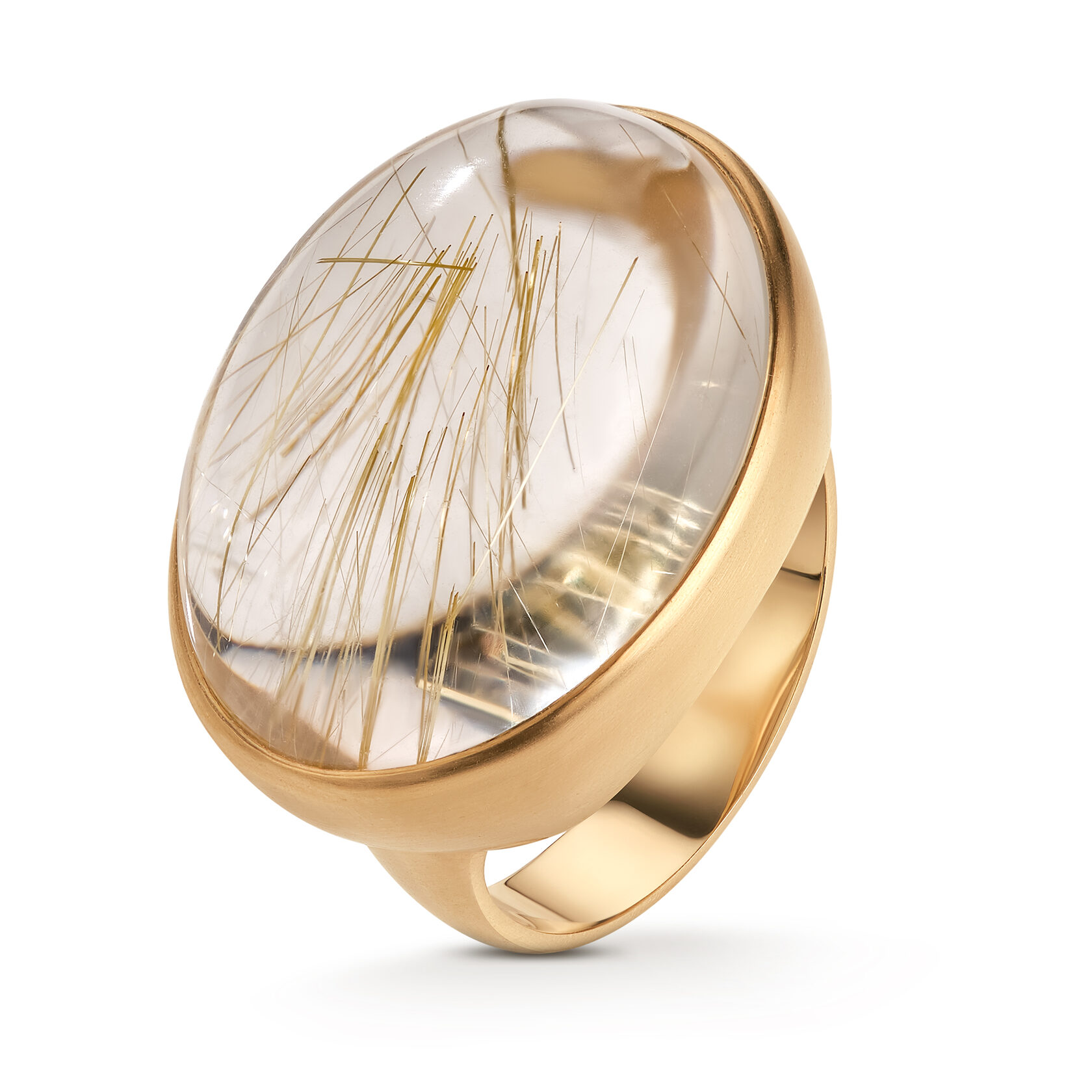 Кольцо Силы с рутиловым кварцем