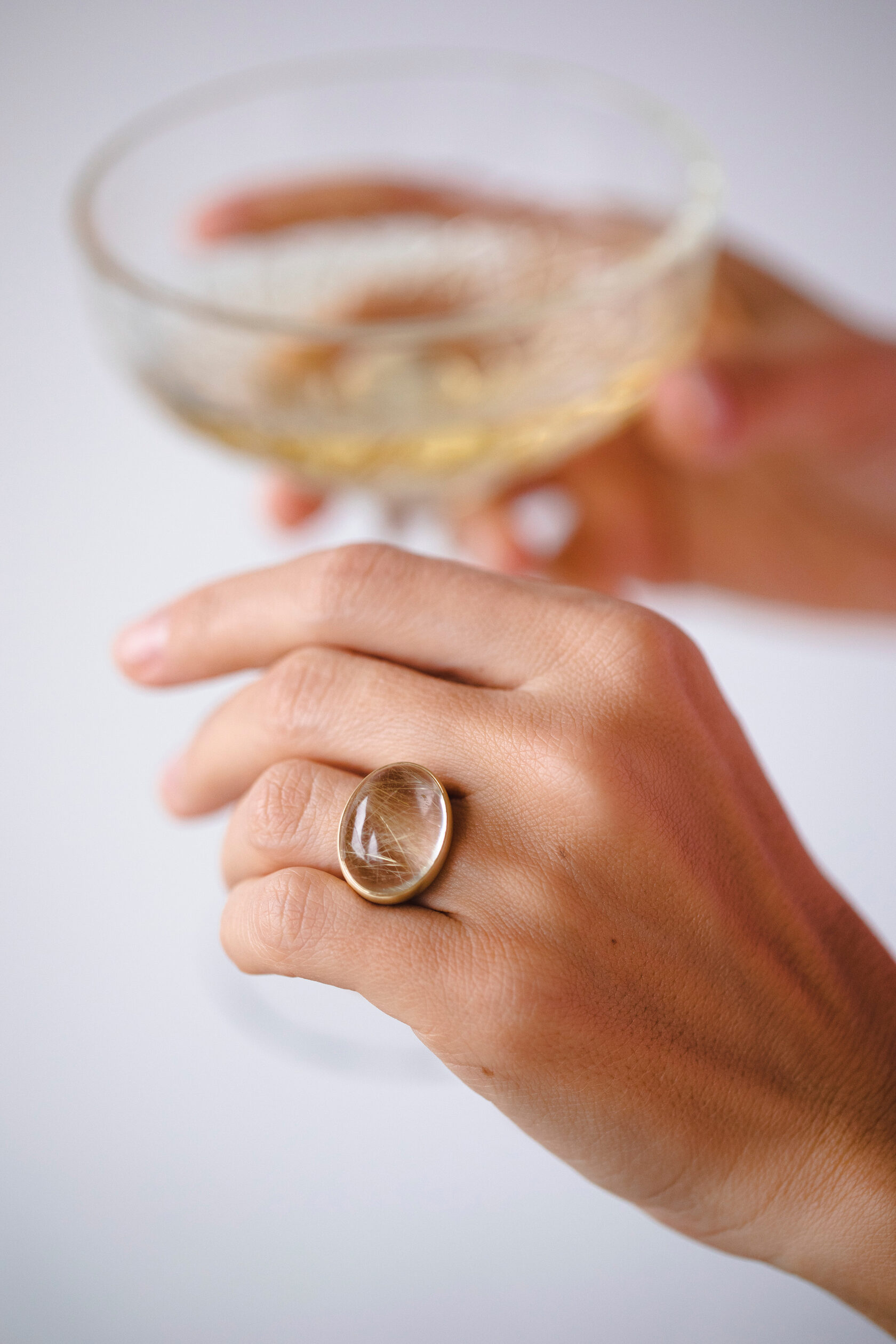 Кольцо Силы с рутиловым кварцем