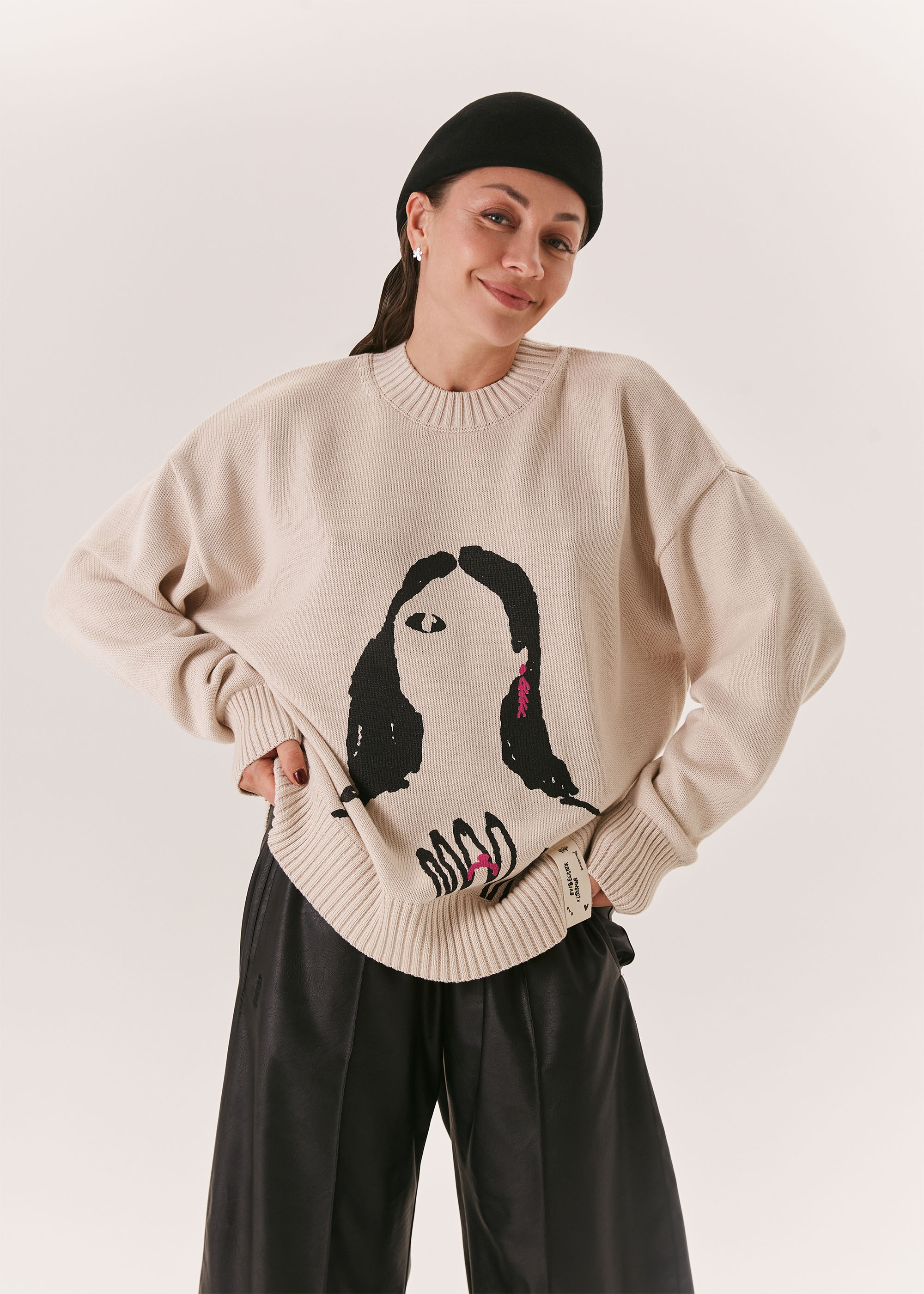 Джемпер EVE&ESTHER x LIBERMAN молочный