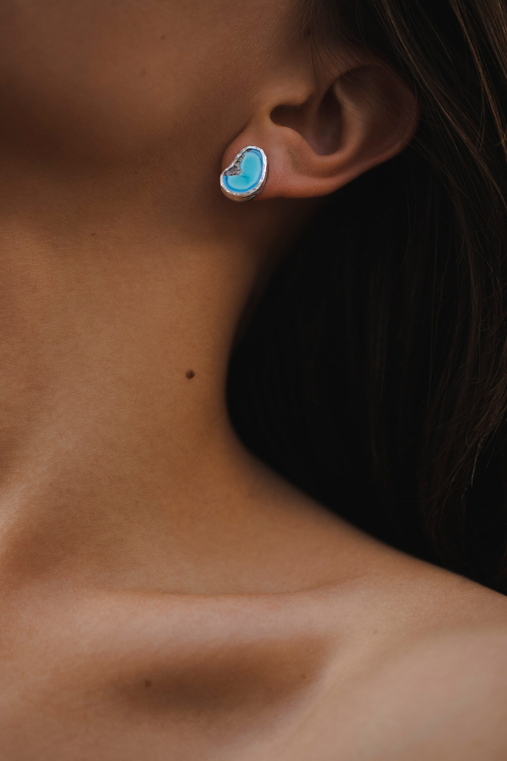 Серьги с бирюзой