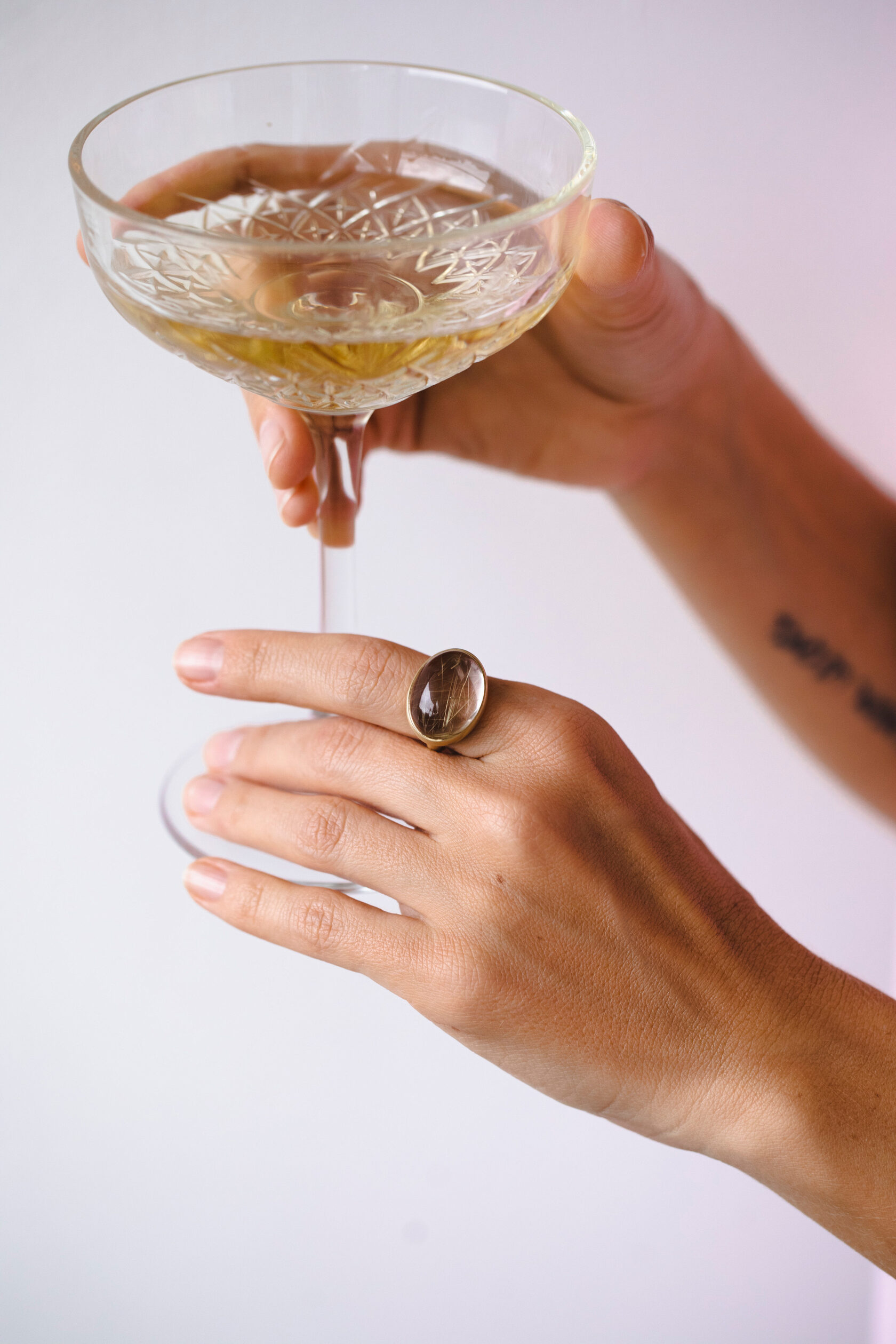 Кольцо Силы с рутиловым кварцем