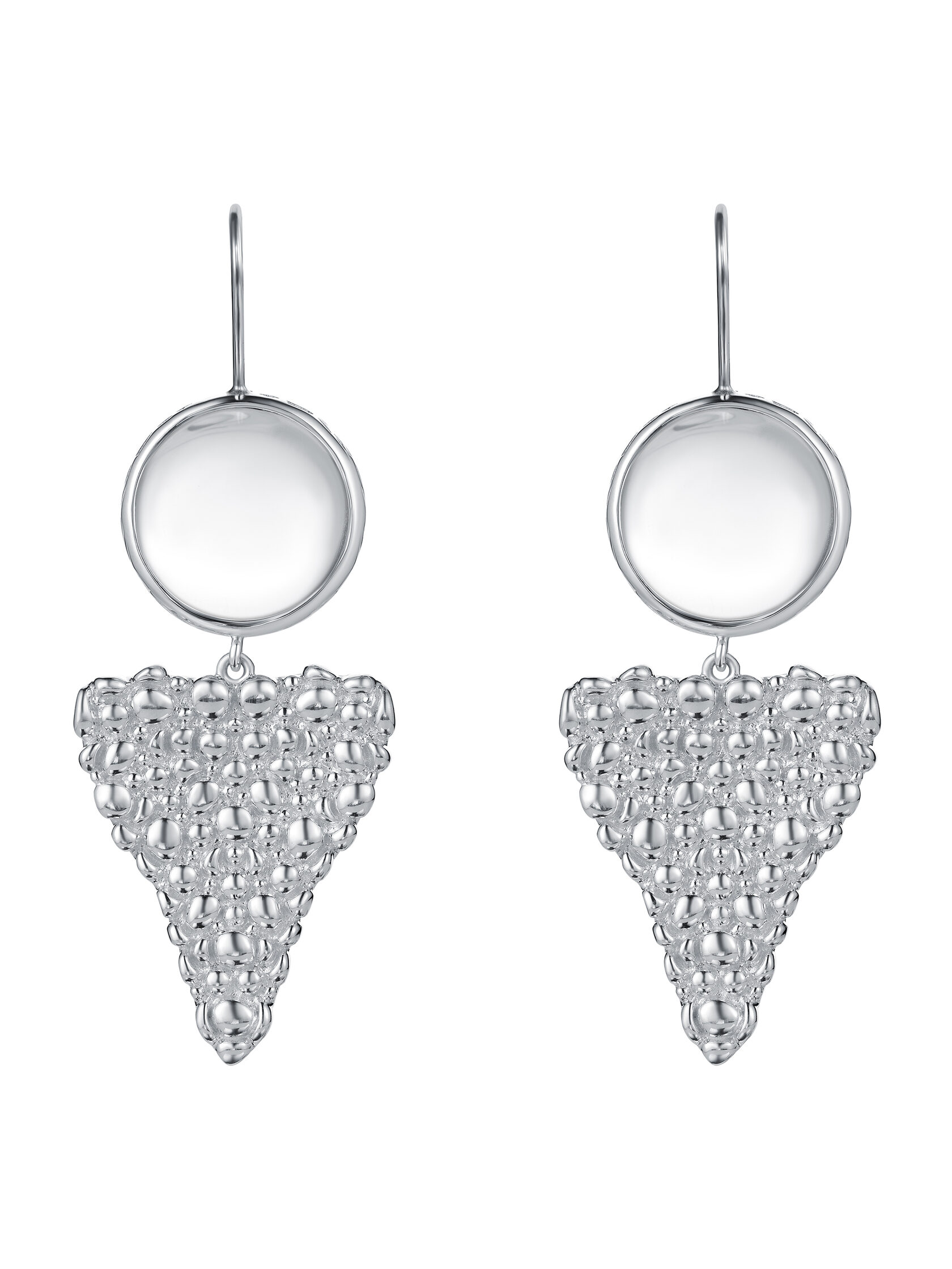 Серьги Баблс с горным хрусталем