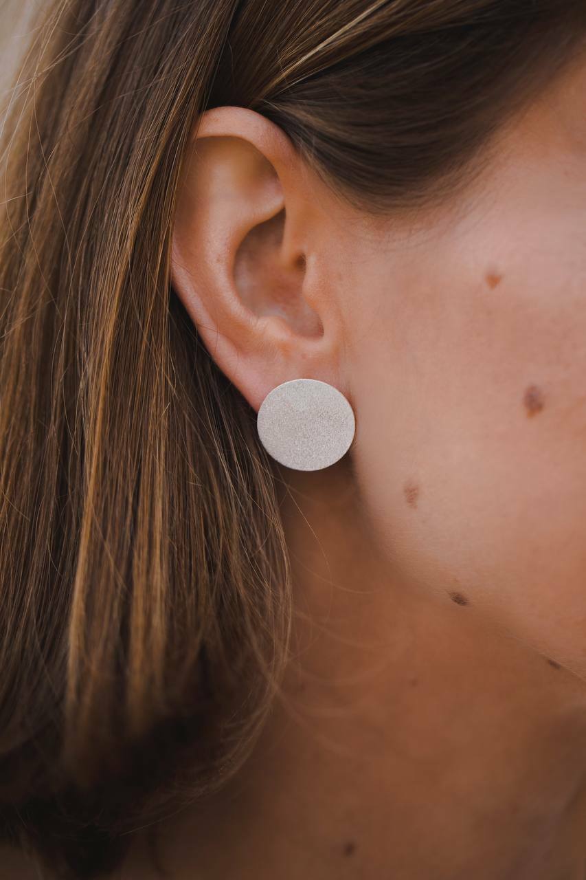 Серьги-диски маленькие