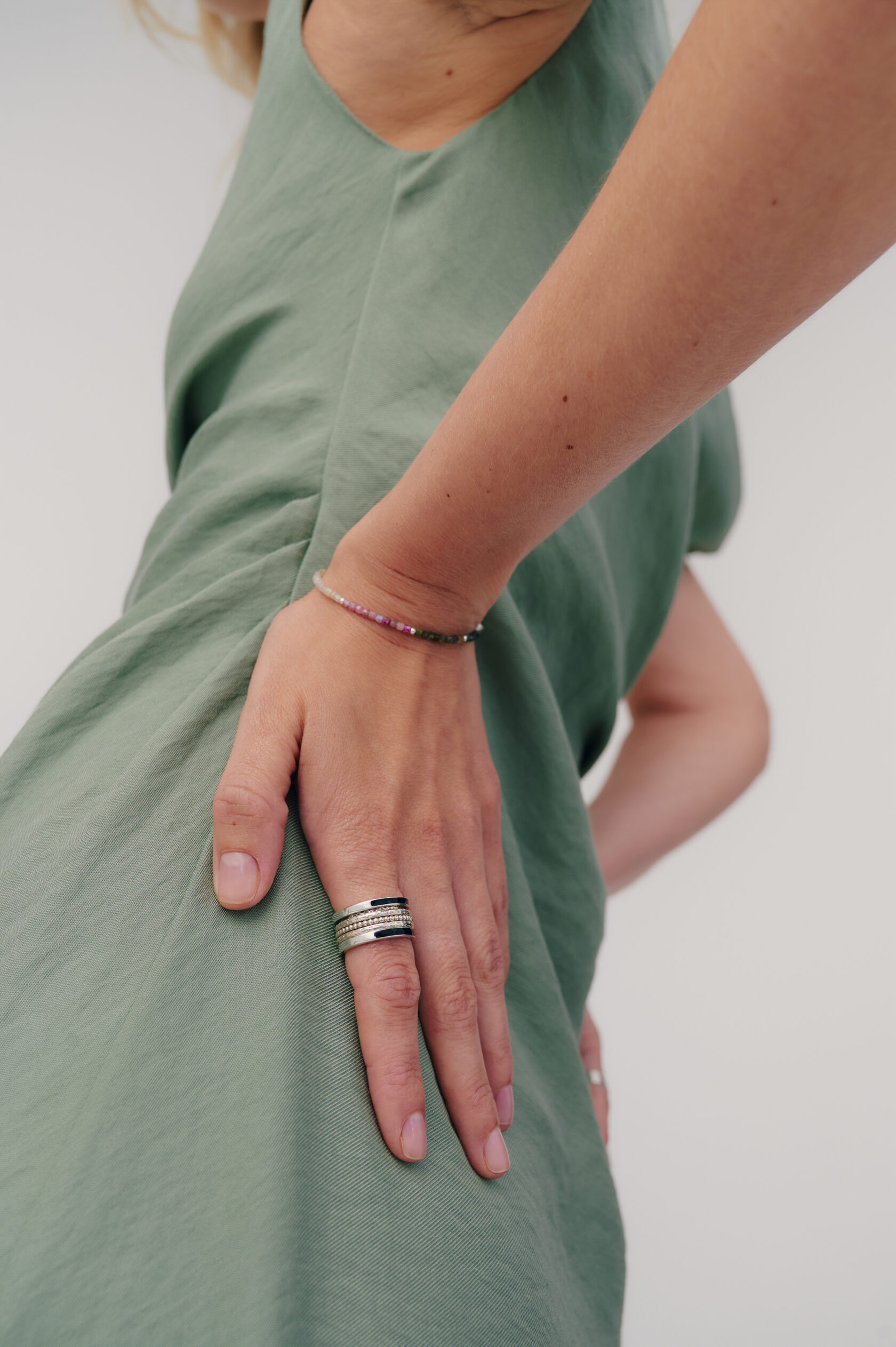 Кольцо-спинер с эмалью