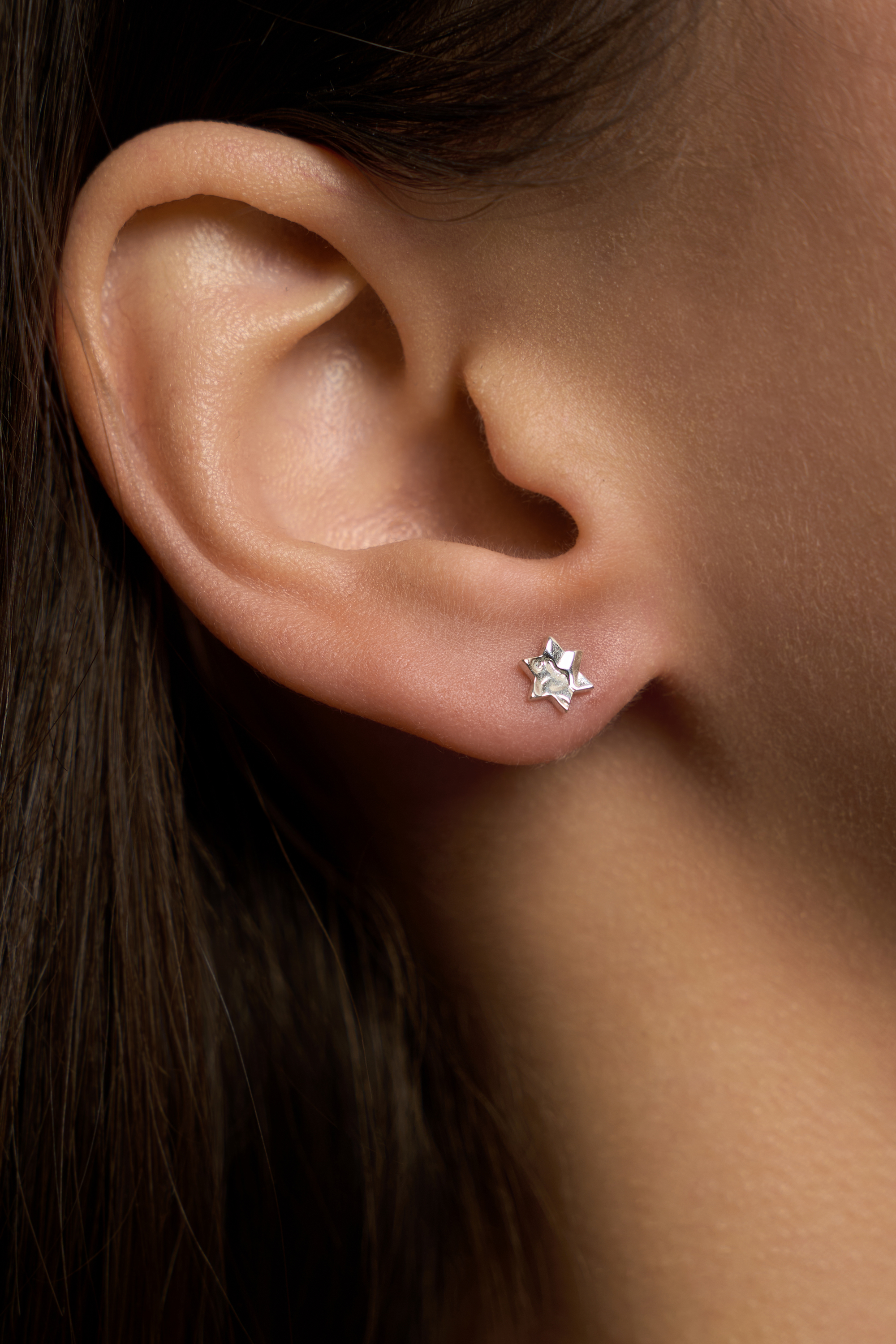 Пусеты Звезда Давида мини