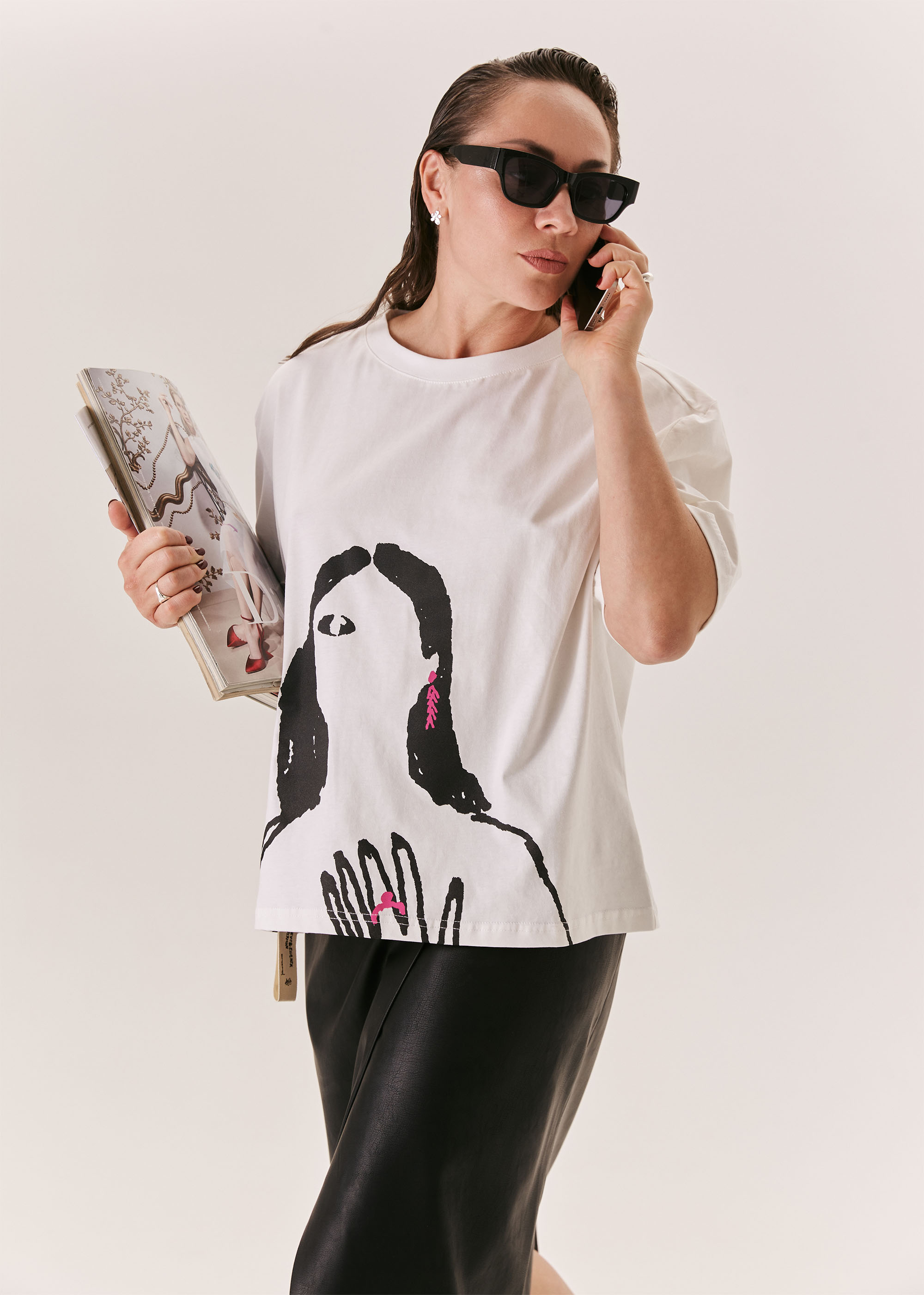Футболка EVE&ESTHER x LIBERMAN белая
