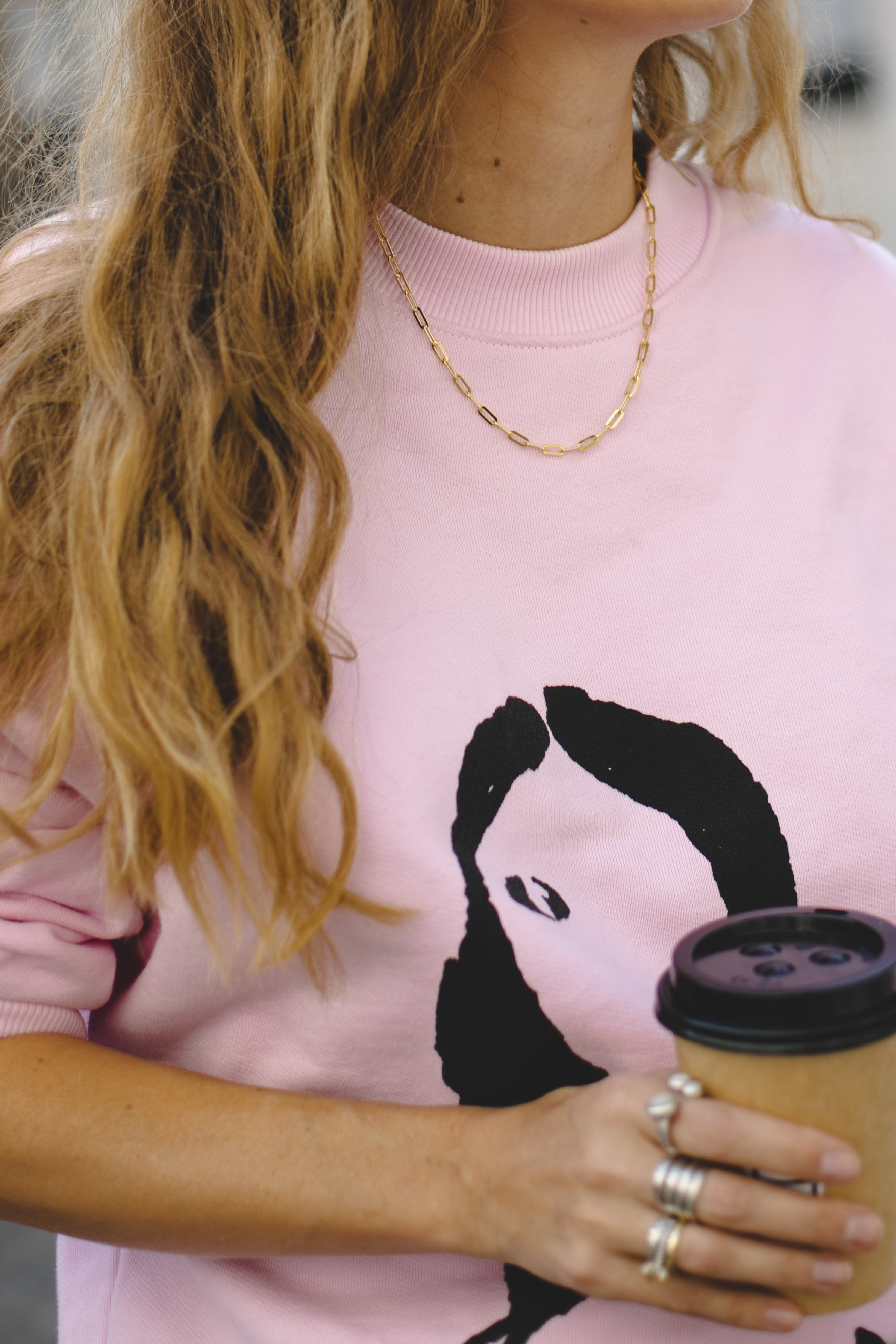 Свитшот EVE&ESTHER x LIBERMAN розовый