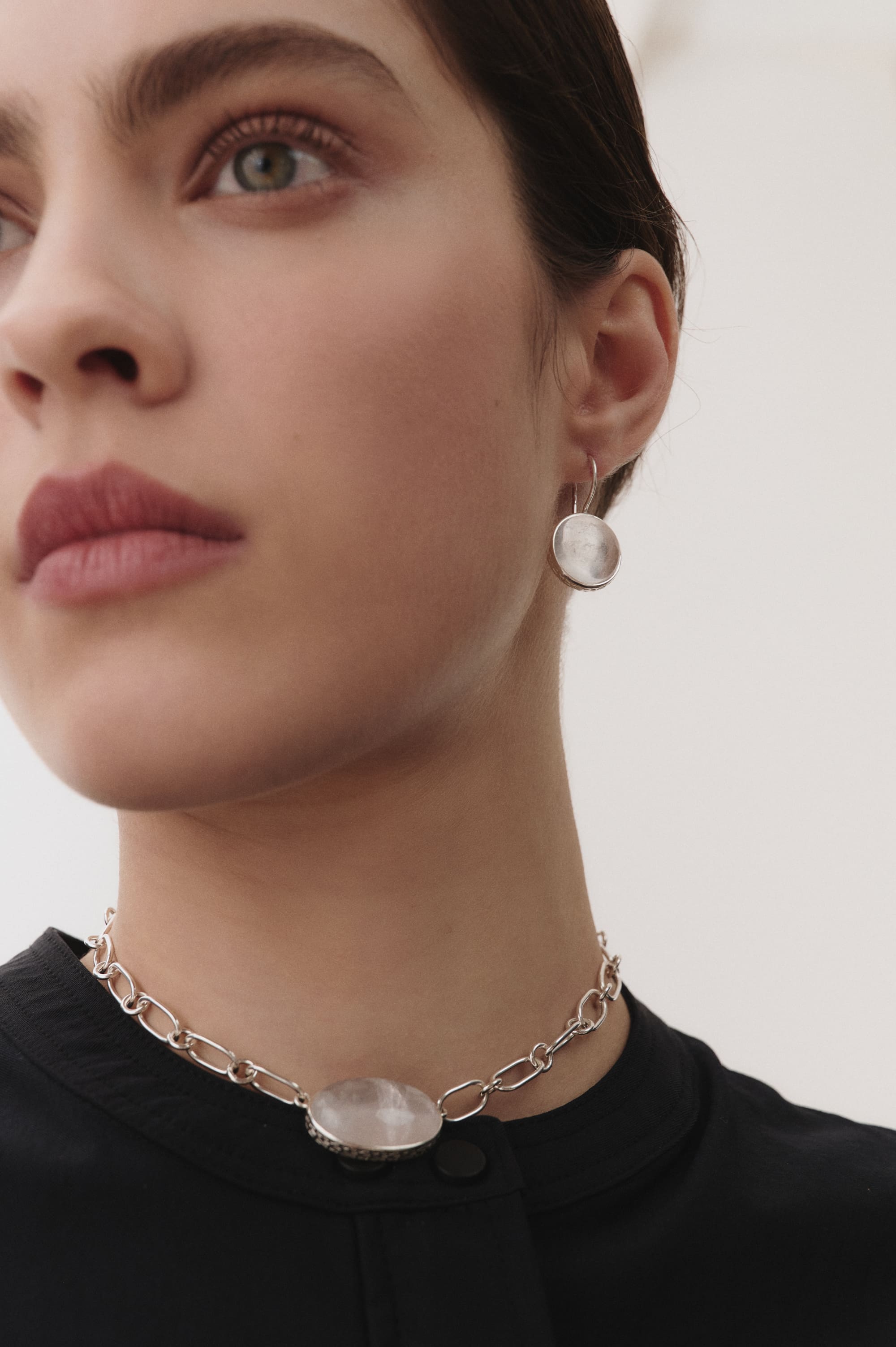 Серьги с горным хрусталем