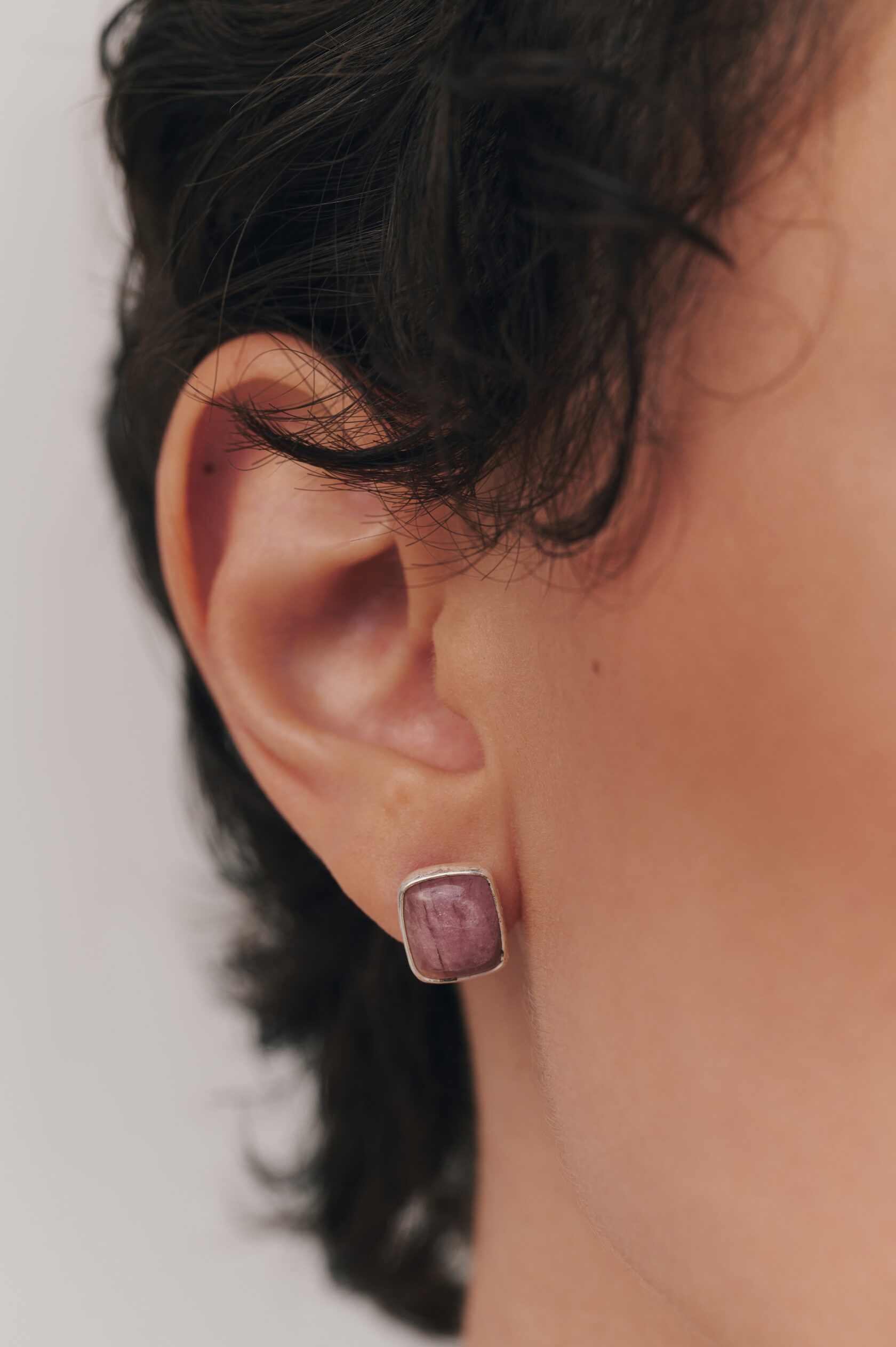 Пусеты с турмалином