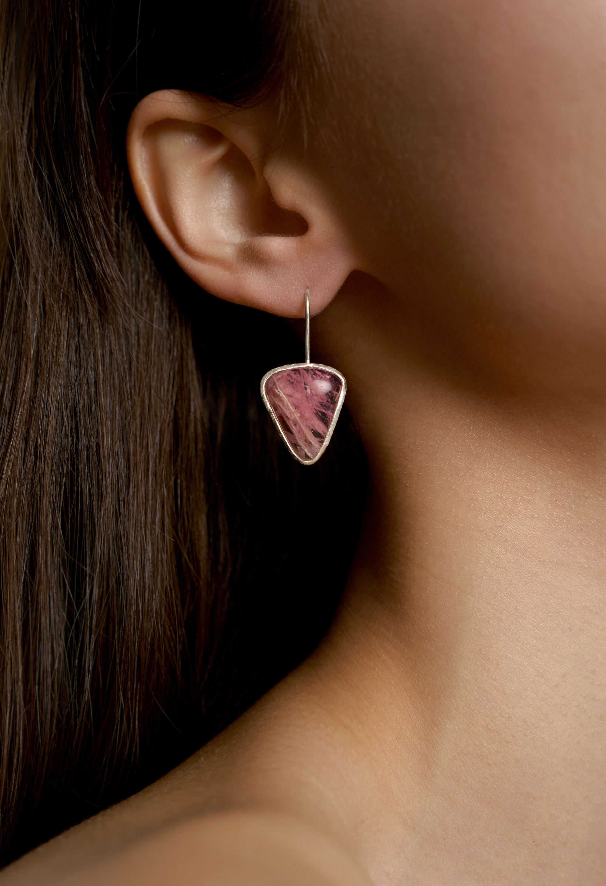 Серьги с турмалином